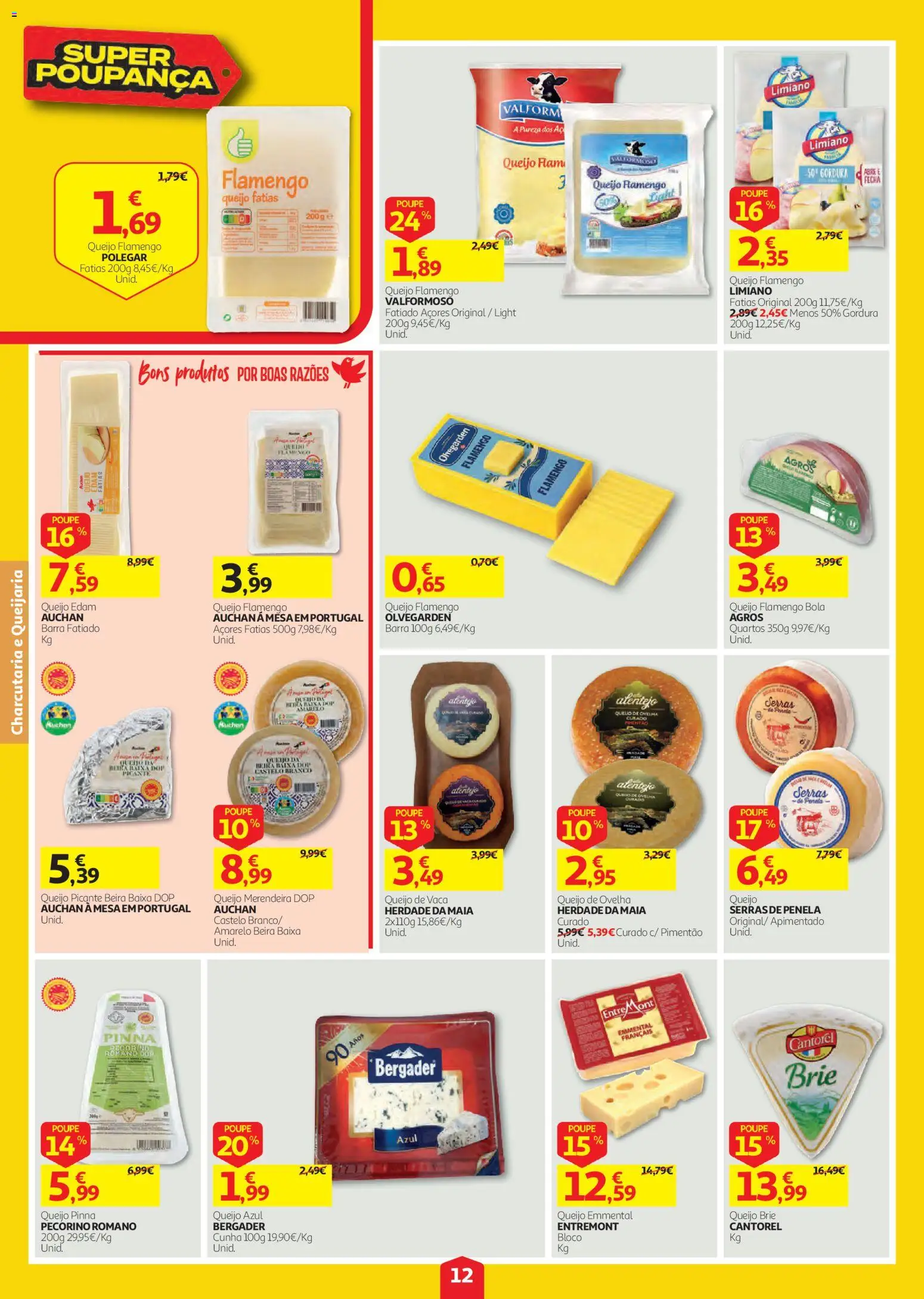 Auchan folheto │ válido de 03/09/2026 | Página: 12 | Produtos: Pimentão, Queijo de ovelha, Mesa, Queijo