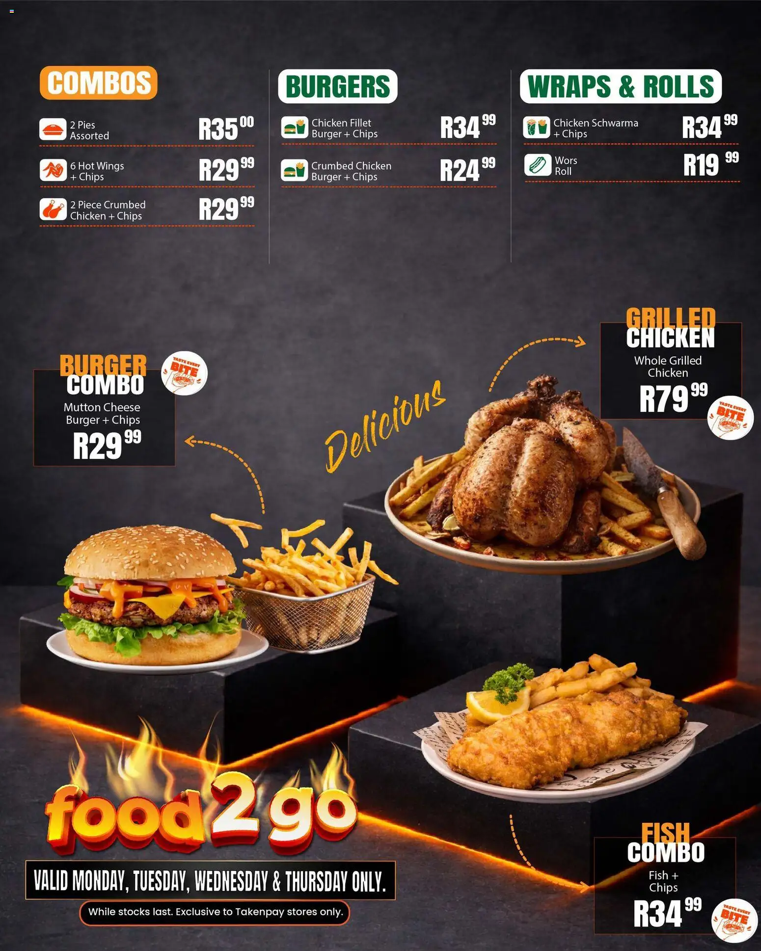 New Take n Pay catalogue – valid from 09.03.2026 | Page: 28 | Products: Cheese, Chicken, Fish, Chips