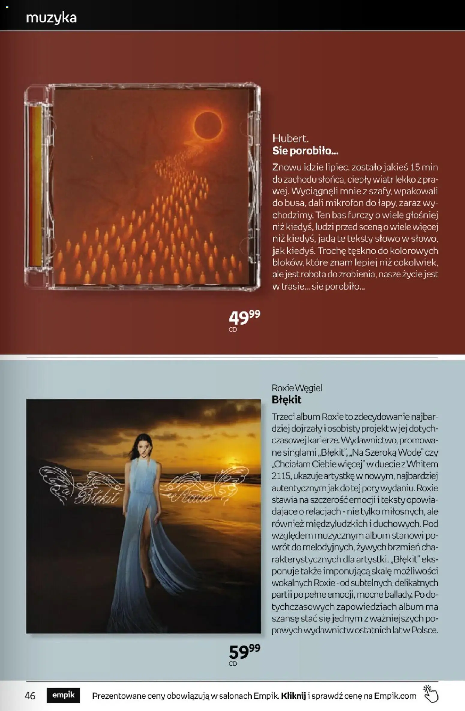 Empik promocje - Tom kultury Muzyka od 15.07.2026 | Strona: 9 | Produkty: Mikrofon