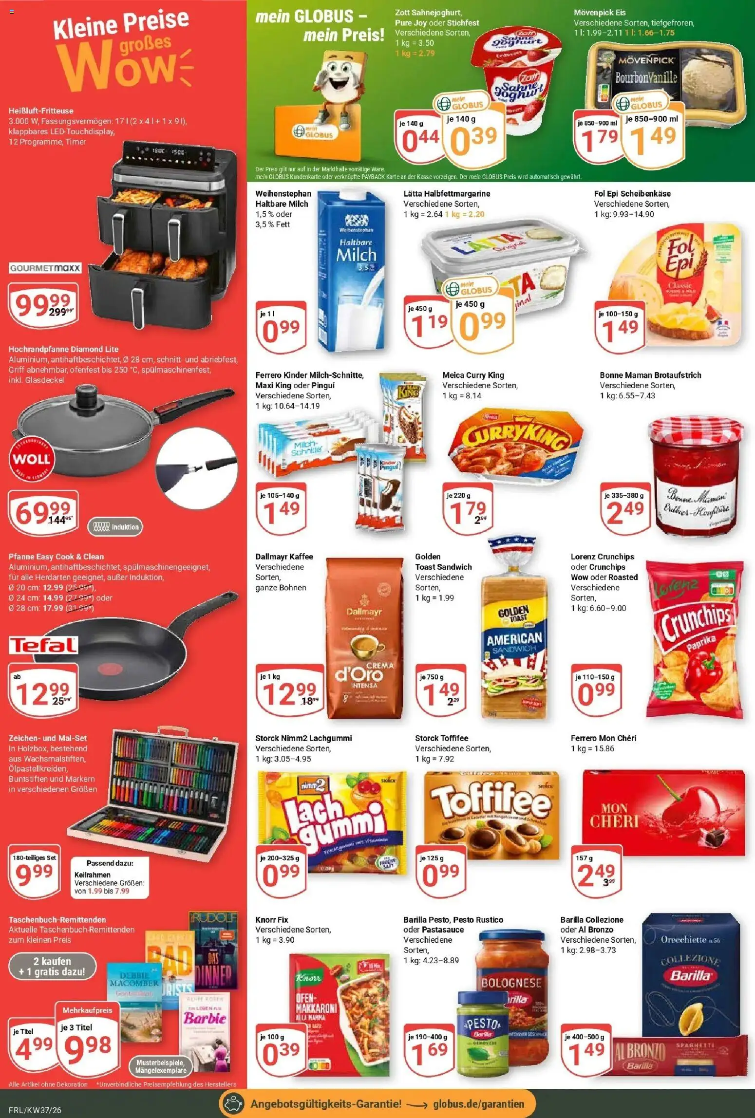 Globus Prospekt Freilassing – gültig ab 07.09.2026 | Seite: 6 | Produkte: Paprika, Toffifee, Heißluftfritteuse, Mon cheri
