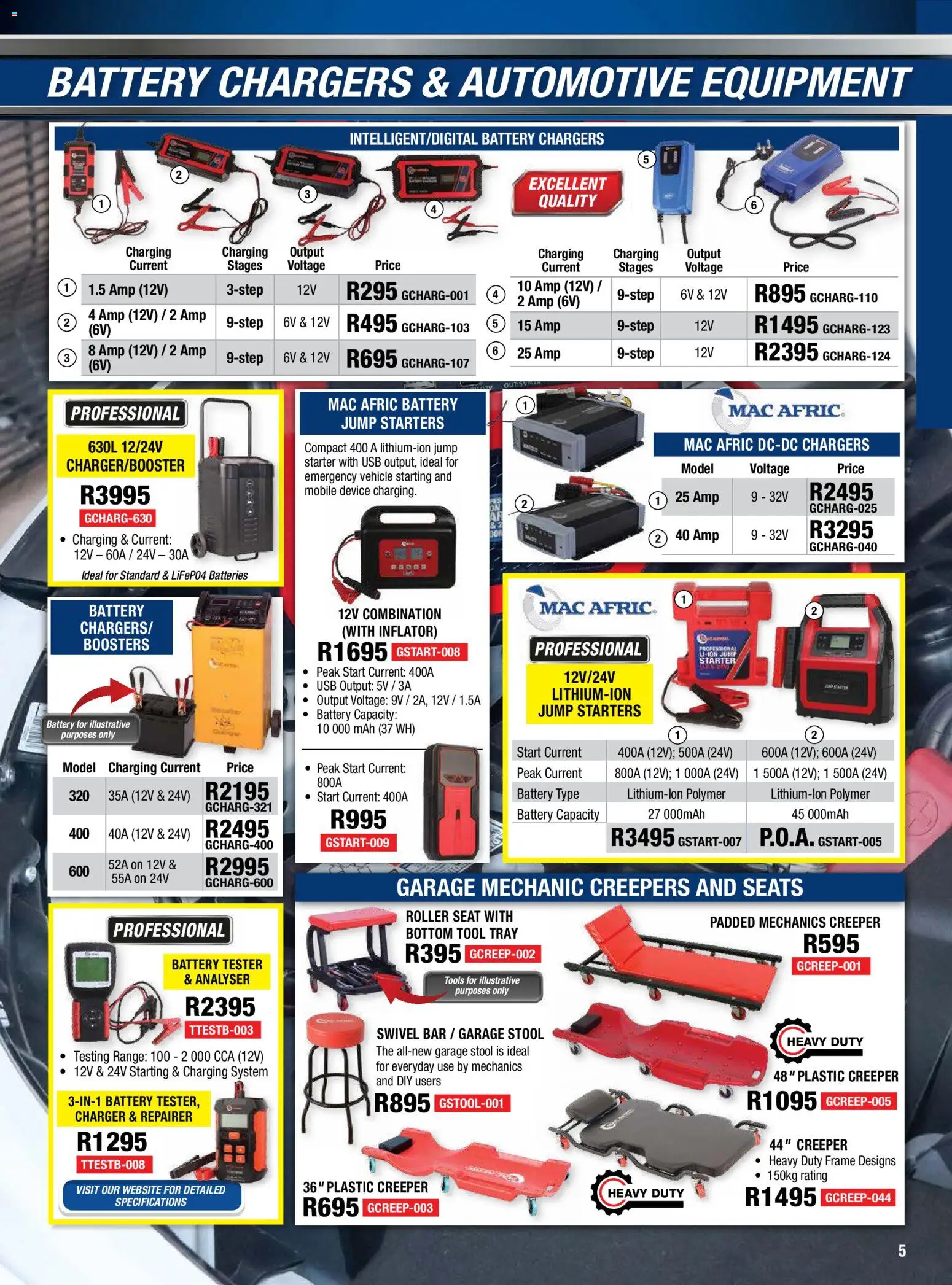 New Adendorff catalogue – valid from 01/09/2026 | Page: 7 | Products: Stool, Frame, USB, Battery