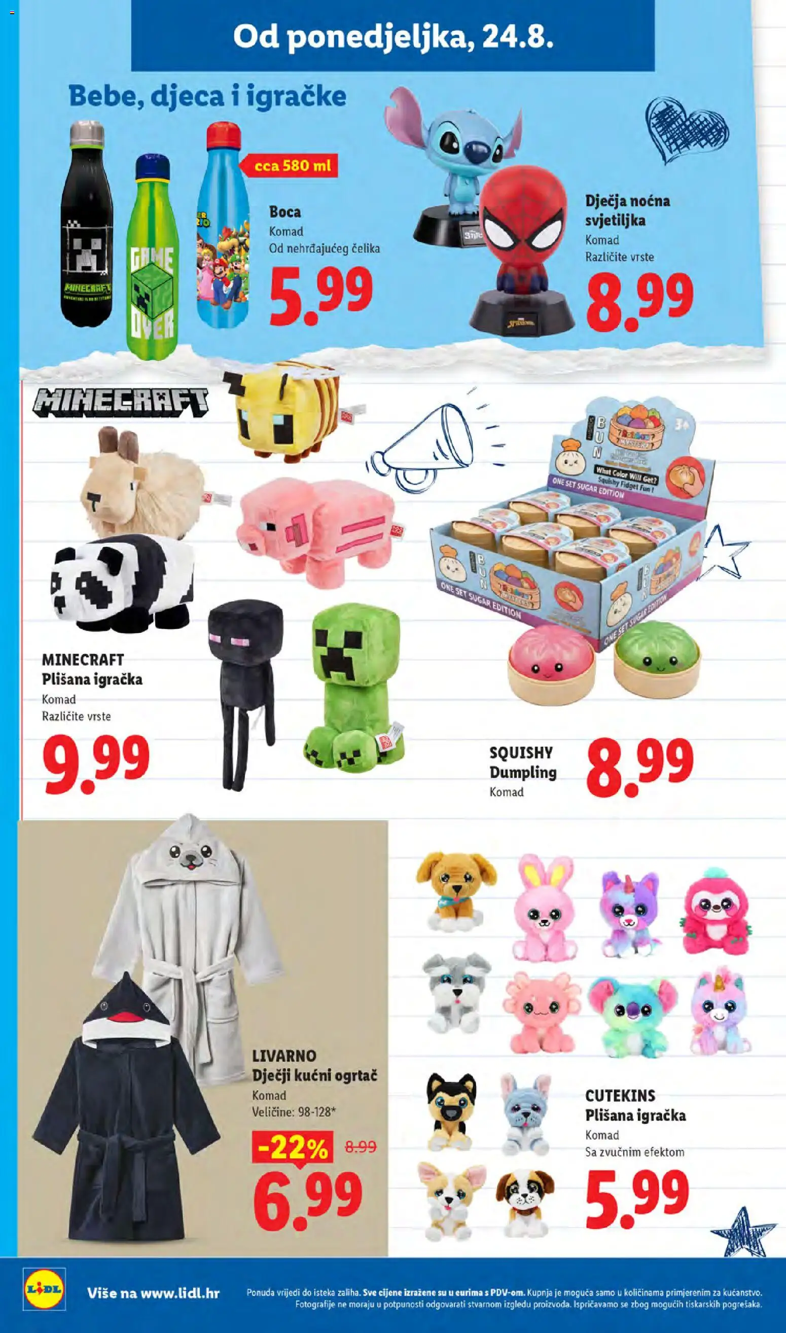 Lidl katalog | vrijedi od 24.08.2026 | Stranica: 26 | Proizvodi: Minecraft, Svjetiljka, Igračke, Igračka