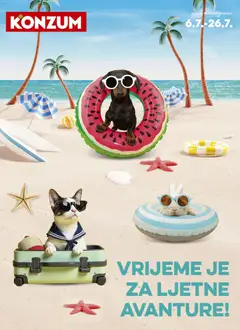 Konzum Katalog Ljetne Avanture - Pregled kataloga iz trgovine Konzum, vrijedi od 06.07.2026