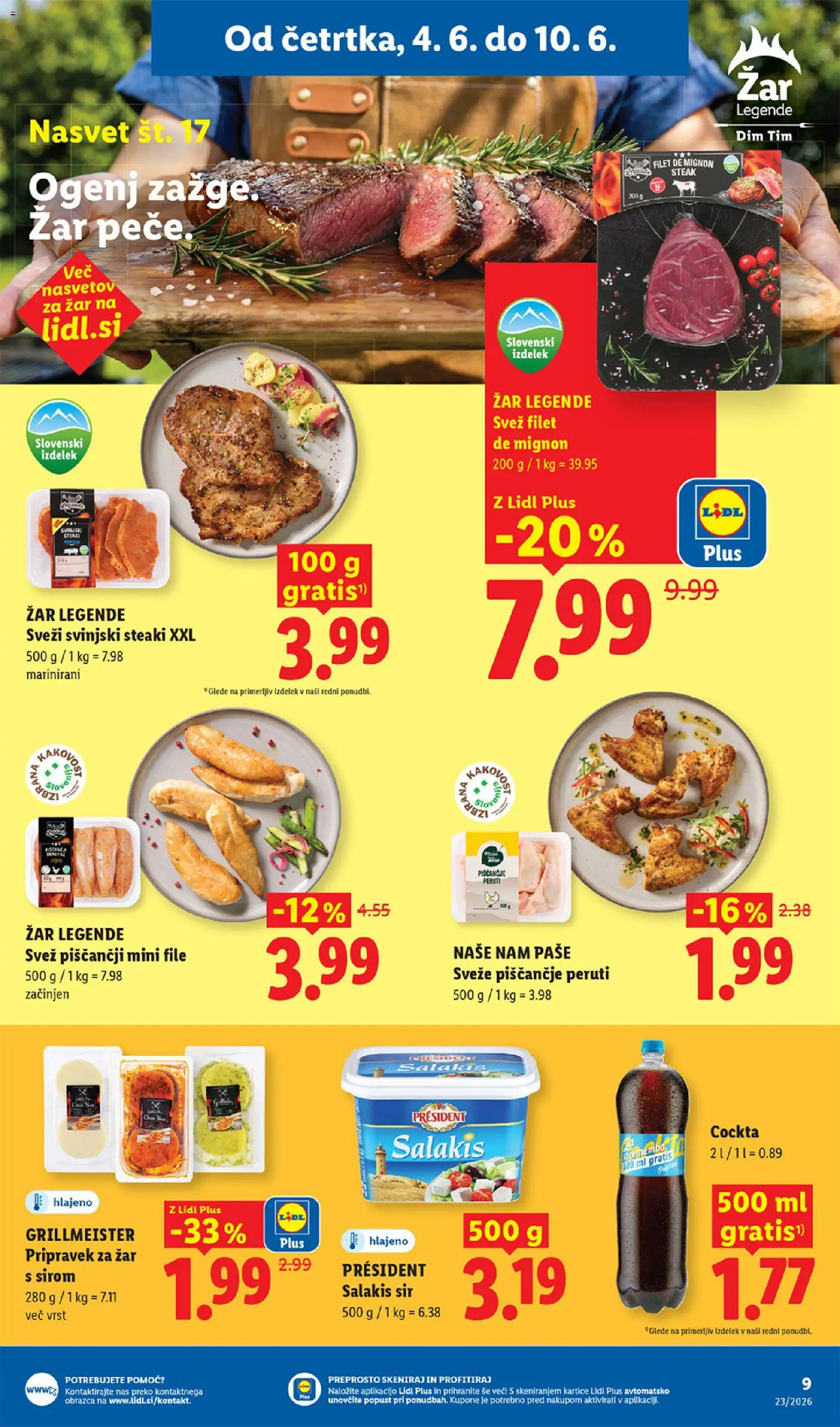 Novi Lidl katalog ponudbe – veljaven od 04.06.2026 | Stran: 9 | Izdelki: Zar, Sir