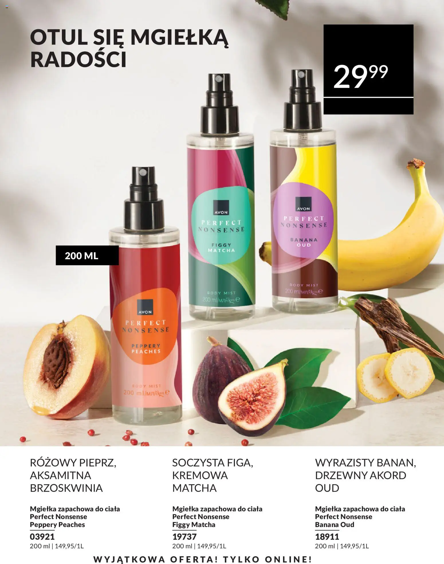 Avon Katalog 9 2026 od 01.09.2026 | Strona: 200 | Produkty: Brzoskwinia, Mgiełka zapachowa, Body, Matcha