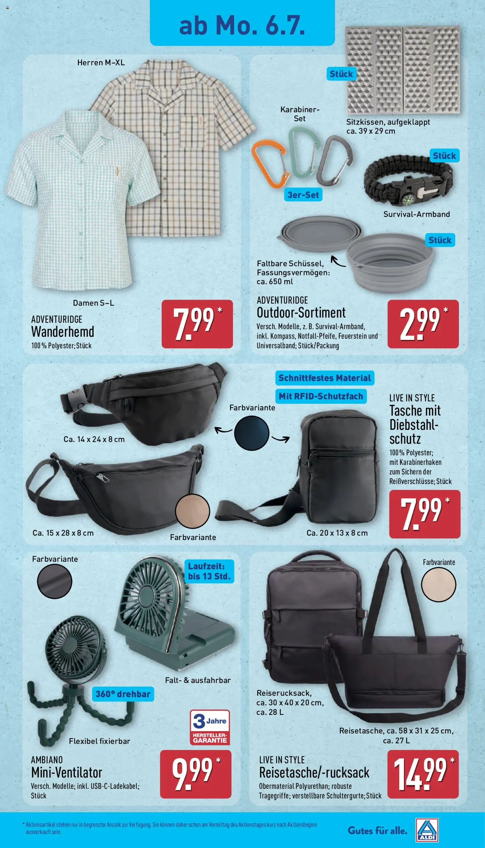 Aldi Prospekt – gültig ab 06.07.2026 | Seite: 19 | Produkte: Shirt, Tasche