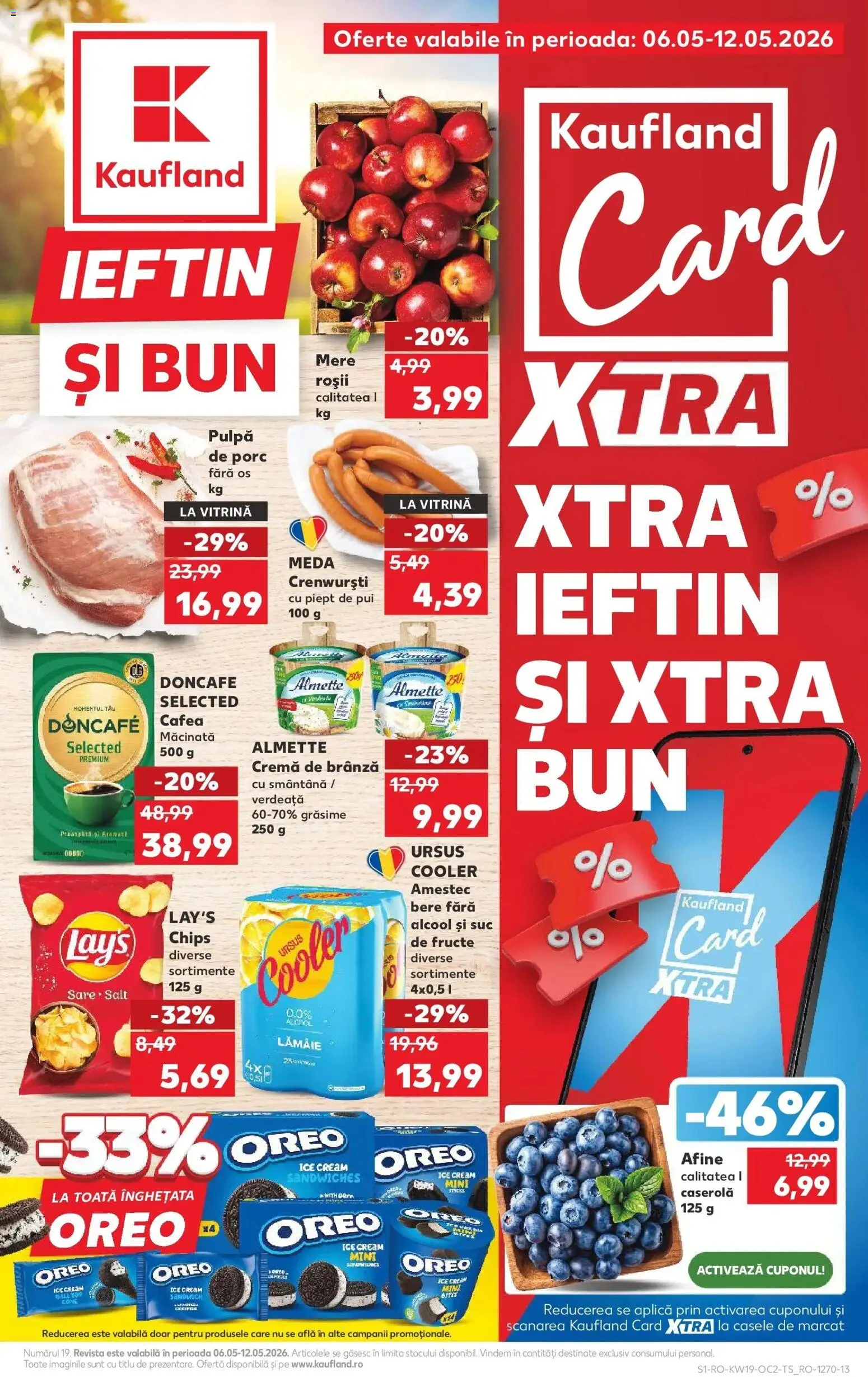 Noul catalog Kaufland – valabil de la 06.05.2026 | Pagină: 1 | Produse: Vitrină, Brânză, Cafea, Mere