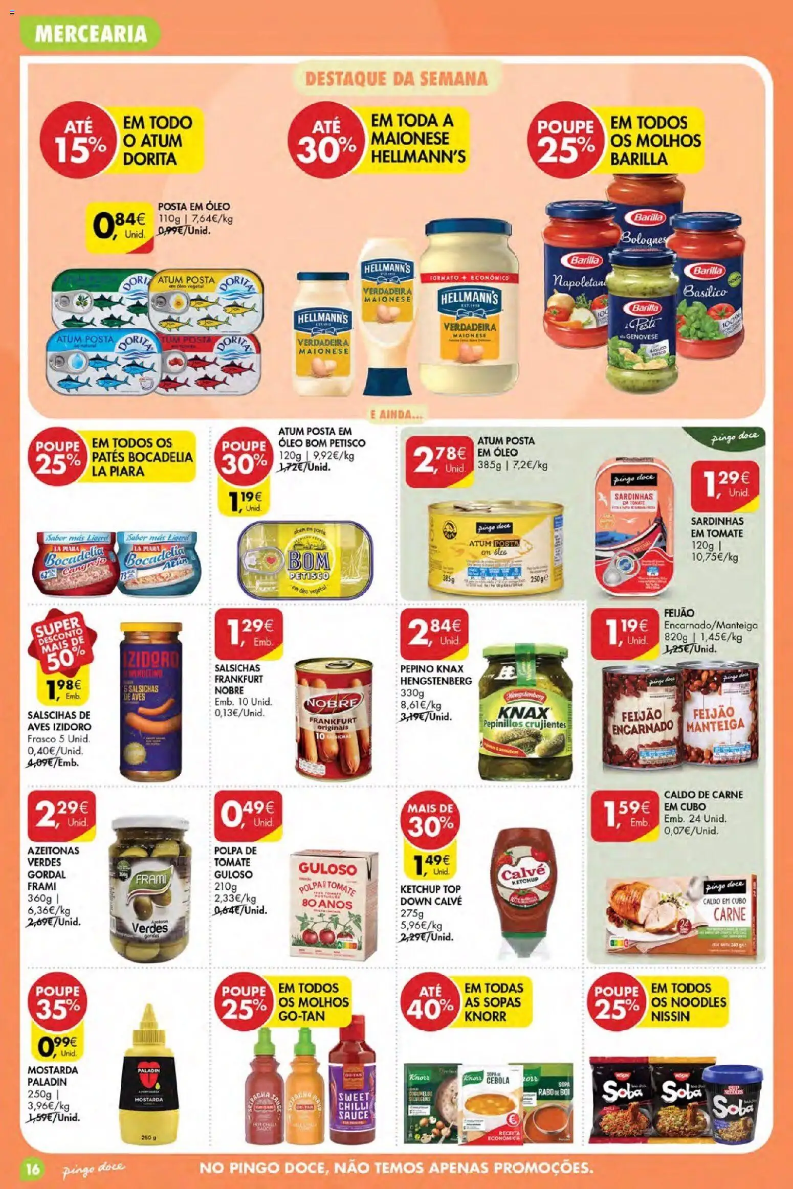 Pingo Doce Poupe Esta Semana Madeira │ válido de 11.06.2026 | Página: 16 | Produtos: Azeitonas, Carne, Ketchup, Cogumelos