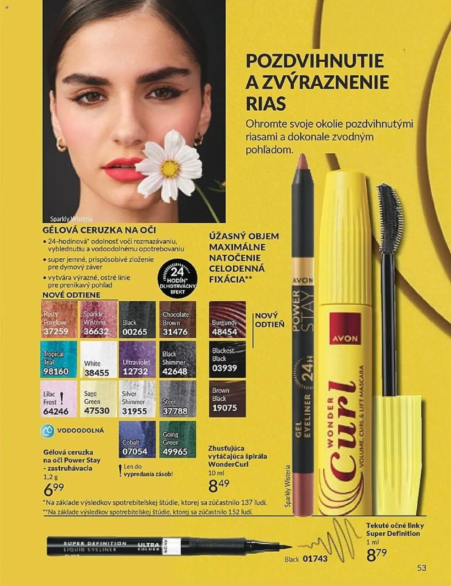 Nové Avon akcie – leták je platný od 01.06.2026 | Strana: 53 | Produkty: Ceruzka na oči, Ceruzka
