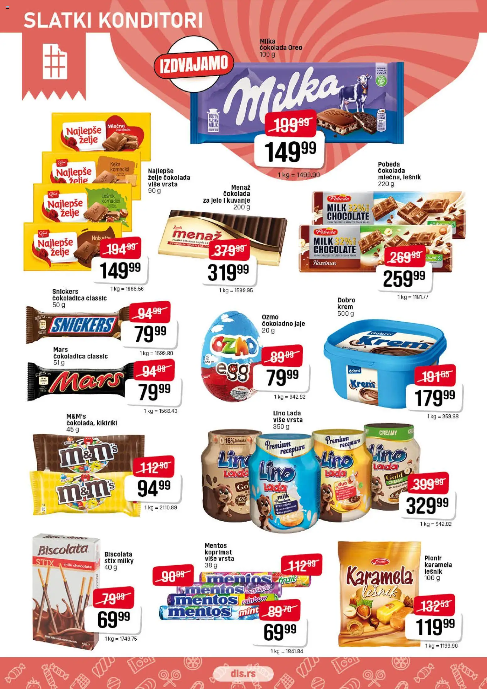 Super DIS katalog - važi od 21.05.2026 | Strana: 12 | Proizvode: Keks, Oreo, Lino lada, Čokolada