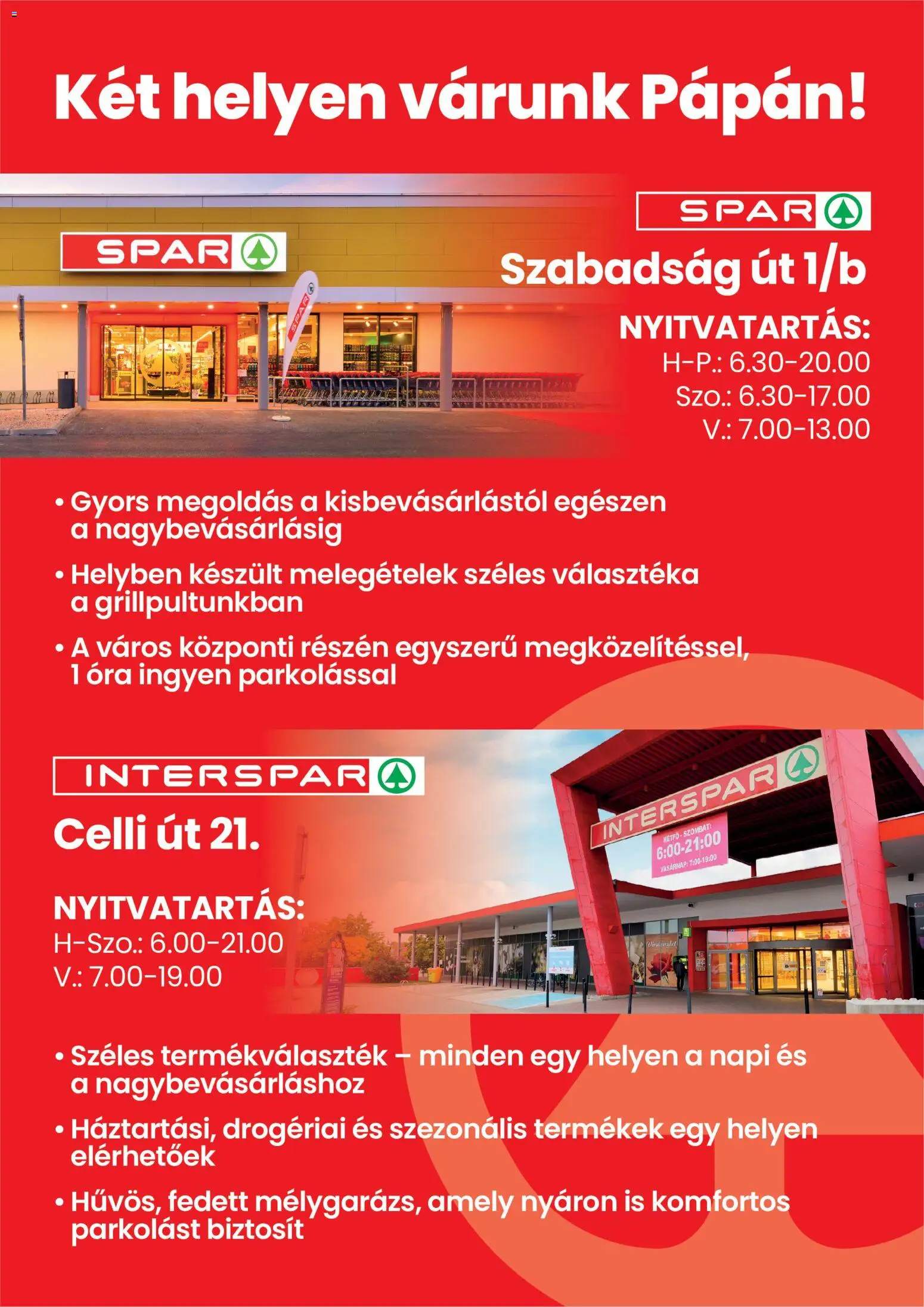 Interspar akciós ujság - amely érvényes a következő dátumtól: 2026.07.16. | Oldal: 2 | Termékek: Óra