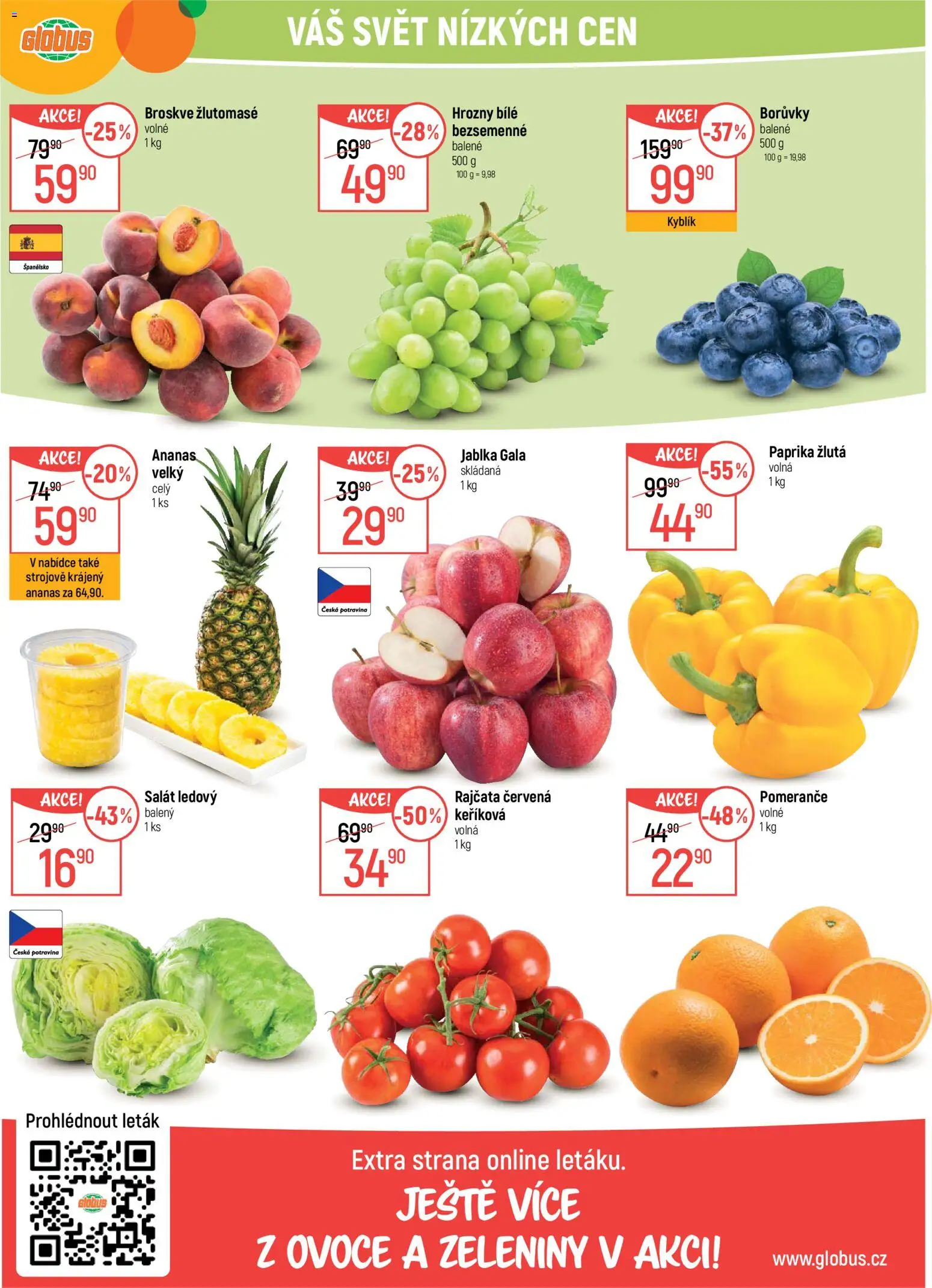 Globus leták - Pardubice od 10.06.2026 | Strana: 23 | Produkty: Jablka, Pomeranče, Ananas, Paprika