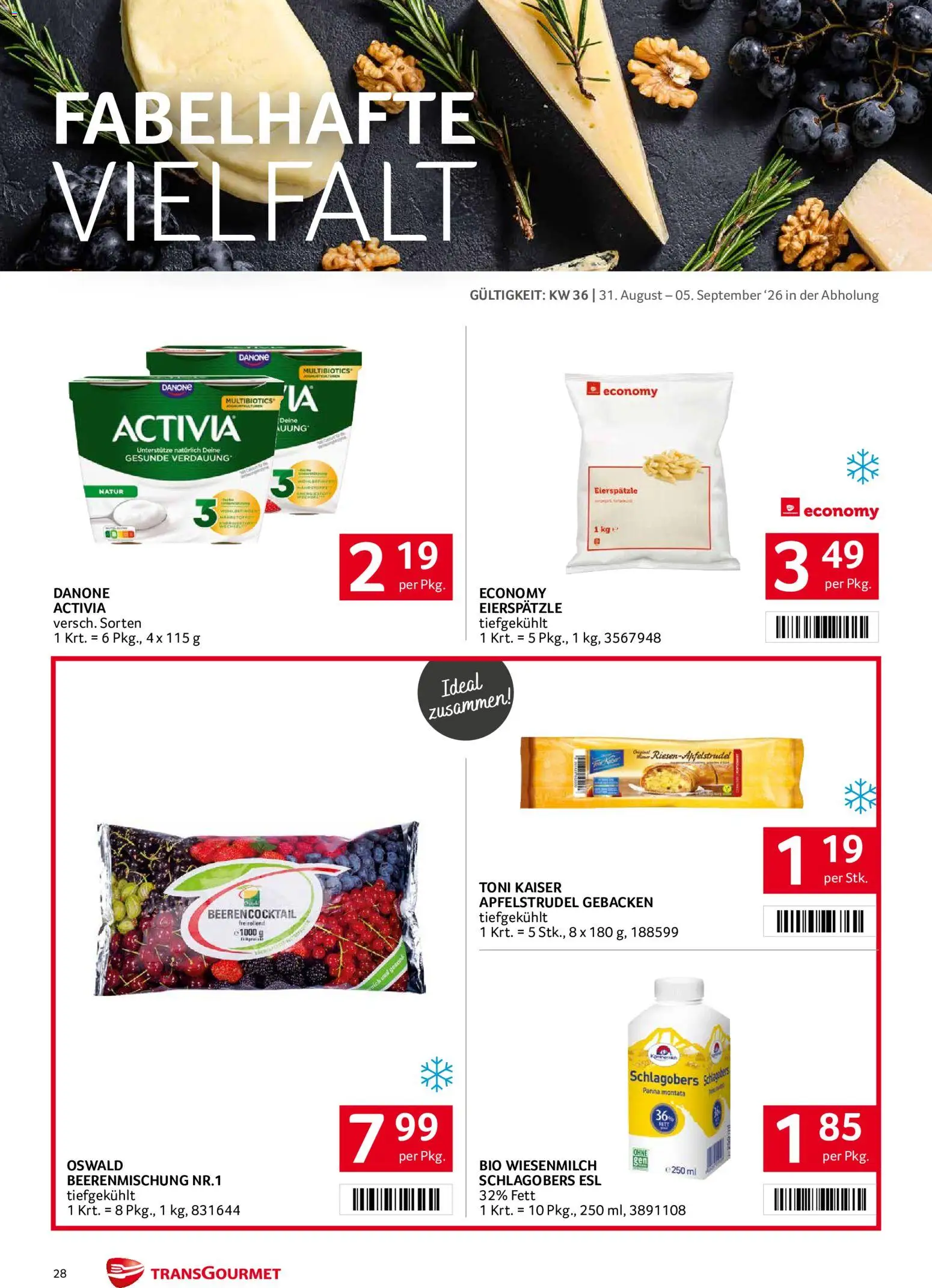 Transgourmet Flugblatt gültig ab 31.08.2026 | Seite: 28