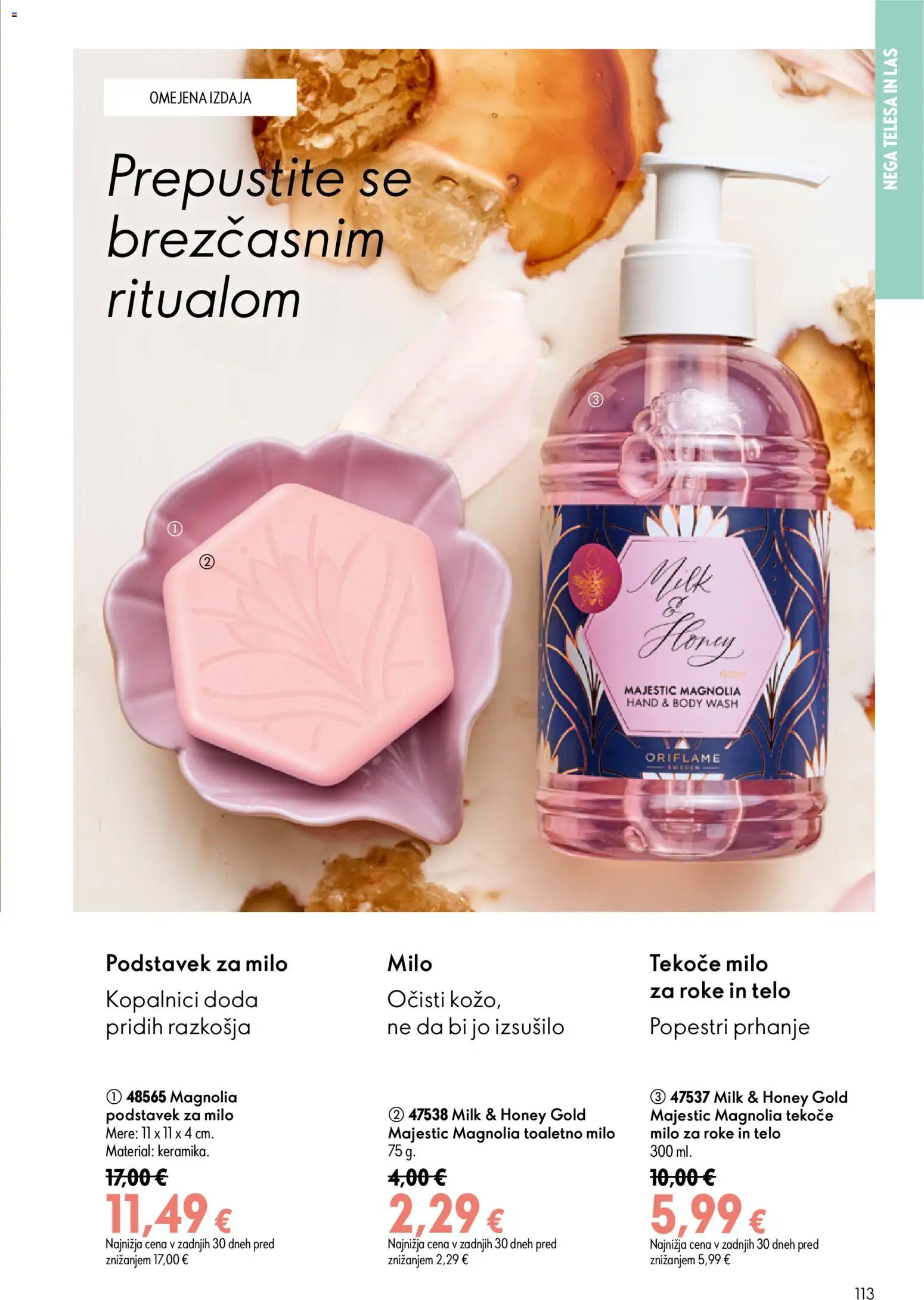 Novi Oriflame katalog ponudbe – veljaven od 24.06.2026 | Stran: 113 | Izdelki: Tekoče milo, Milo
