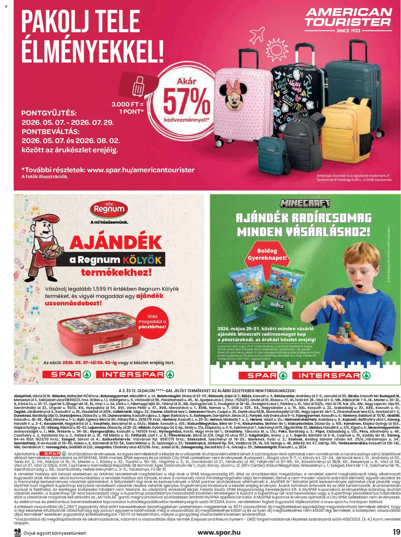 Spar akciós ujság - amely érvényes a következő dátumtól: 28.05.2026 | Oldal: 19 | Termékek: Szőlő, Kapu
