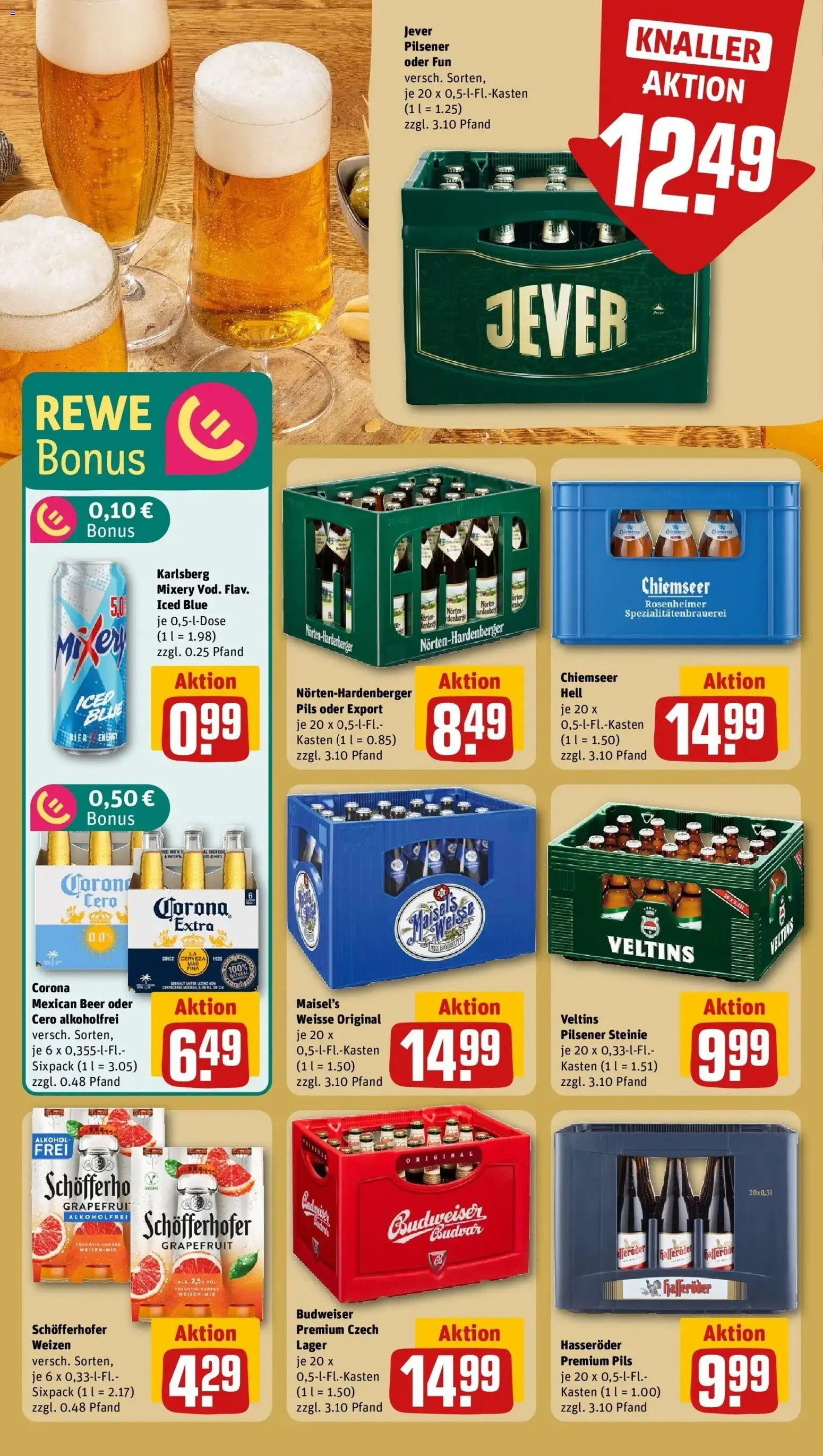 Rewe Prospekt Hofgeismar	 – gültig ab 09.03.2026 | Seite: 17 | Produkte: Grapefruit, Budweiser, Mixery, Hasseröder