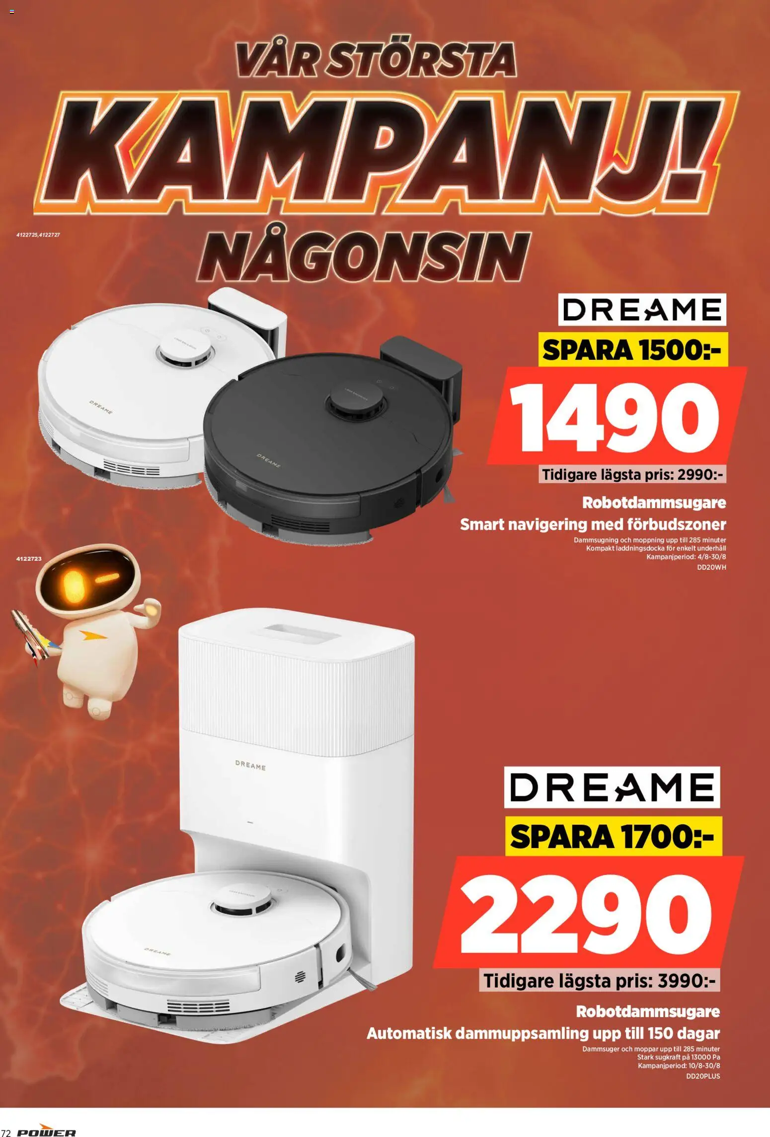 Power reklamblad aktuell från 17/08/2026 | Sida: 72 | Produkter: Navigering, Robotdammsugare