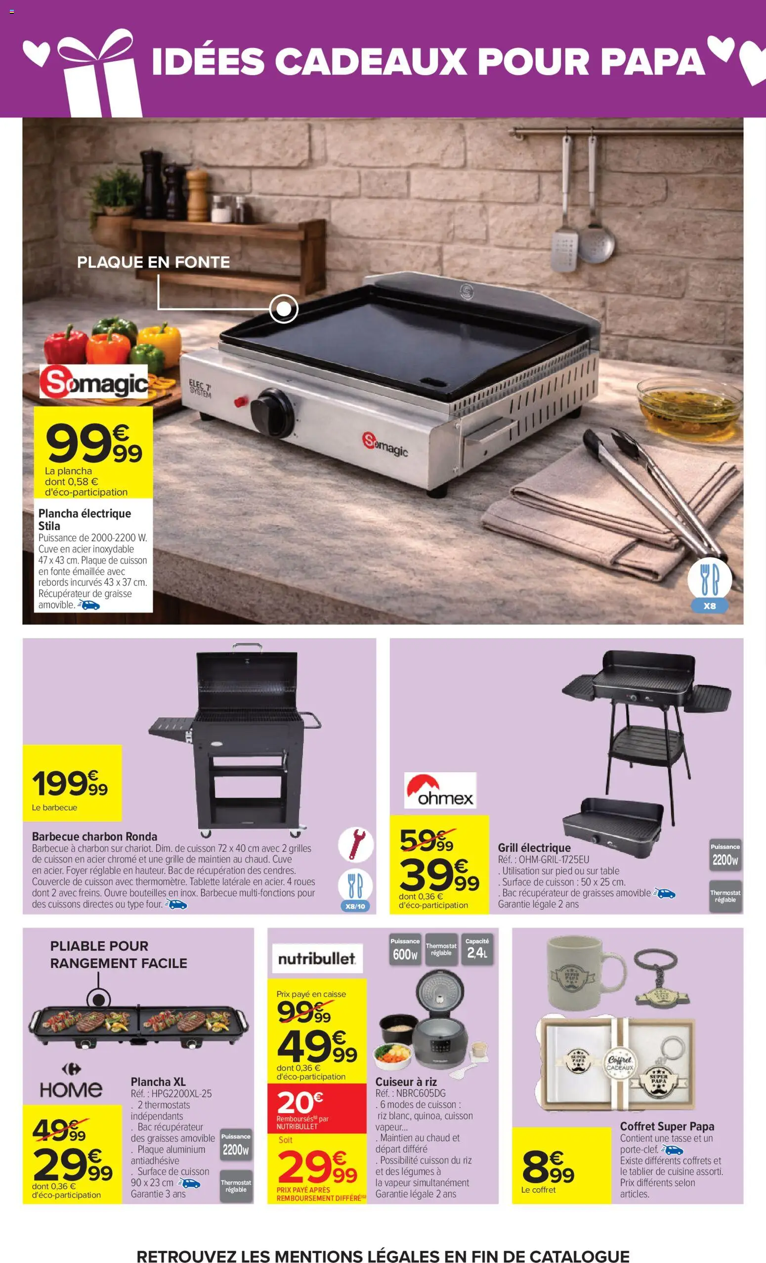 {H1} | Page: 34 | Produits: Plancha électrique, Barbecue charbon, Grill, Cuiseur