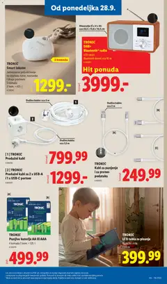 TRONIC Kabl za punjenje i za prenos podataka, Dužina kabla: cca 2 m - pregled Lidl kataloga - važi od 24.09.2026 | Strana: 89 | Proizvode: Tablet, Radio, Kabl, Produžni kabl