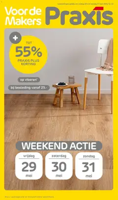 Praxis folder - Weekend actie - Voorbeeld van een folder van Praxis, geldig van 29.05.2026