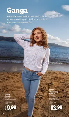 Pré-visualização ESMARA Camisola, 70% Algodão (reciclado), 30% poliéster (reciclado) Tam. S ao L A partir de 20/4 válido de 20.04.2026 | Página: 22 | Produtos: Jeans, Algodão, Calças, Camisola