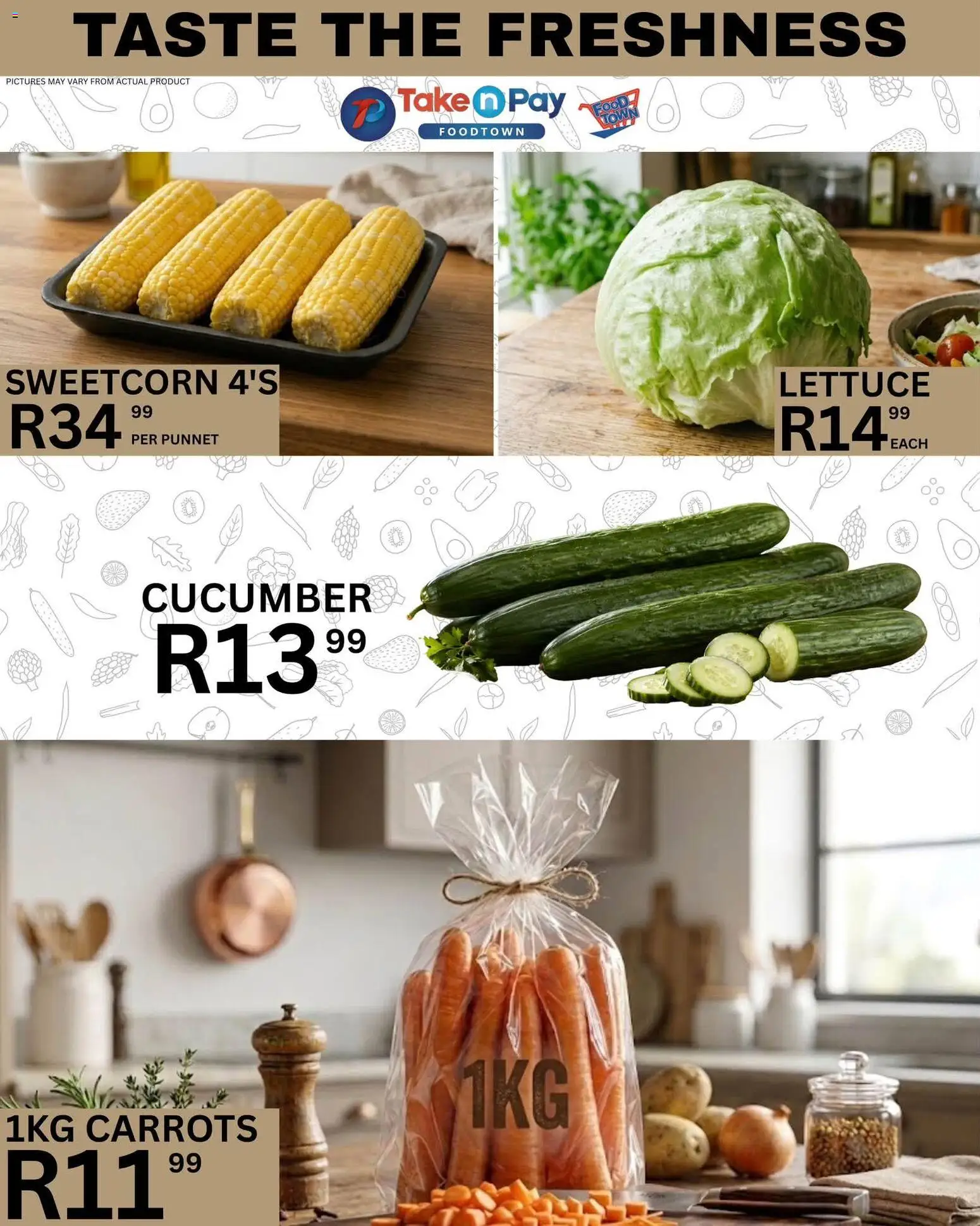 New Take n Pay catalogue – valid from 14/07/2026 | Page: 4 | Products: Carrots, Lettuce