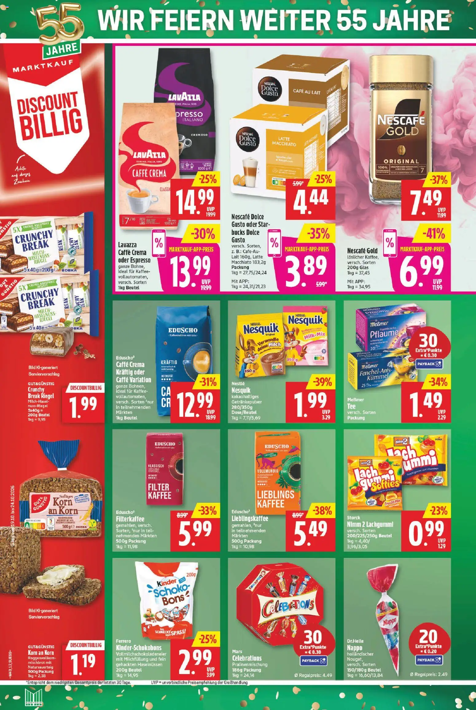 Marktkauf Prospekt – gültig ab 19.10.2026 | Seite: 14 | Produkte: Nescafe, Milch, Kaffee, Nescafe gold