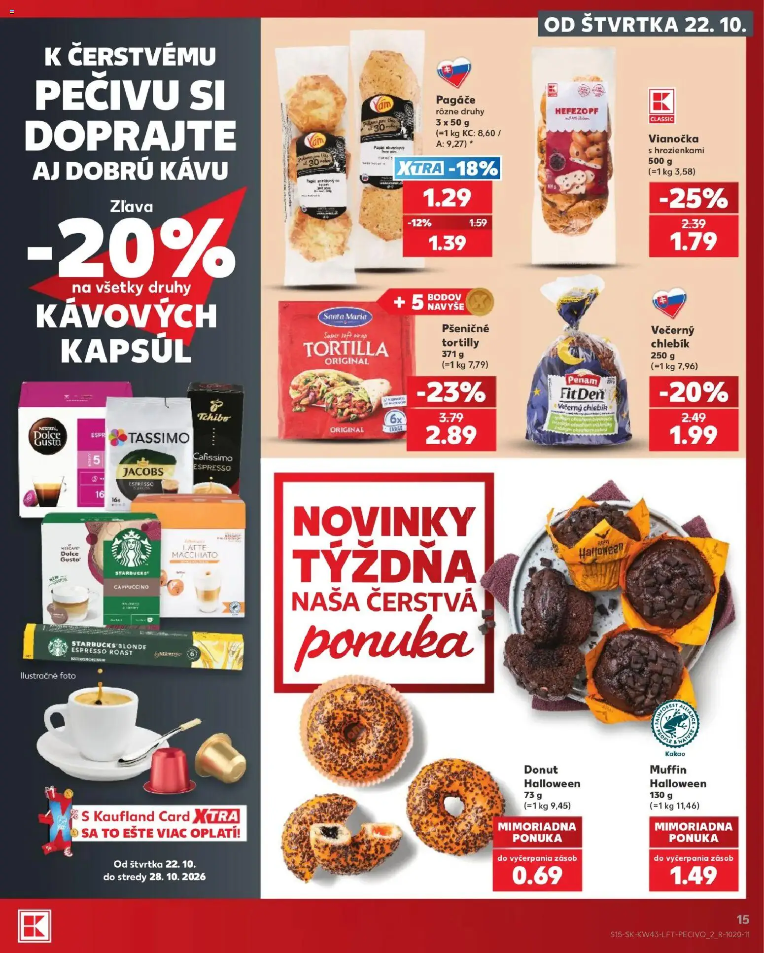 Kaufland SK akciós ujság - amely érvényes a következő dátumtól: 2026.10.22. | Oldal: 15