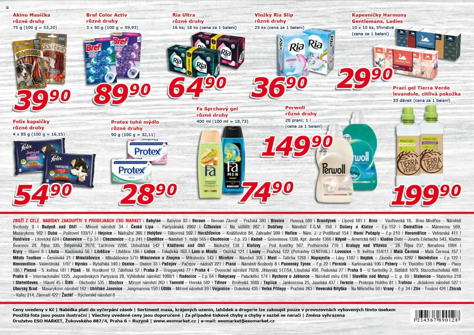 Eso market leták od 14.10.2026 | Strana: 8 | Produkty: Felix, Mýdlo, Sprchový gel, Mošt
