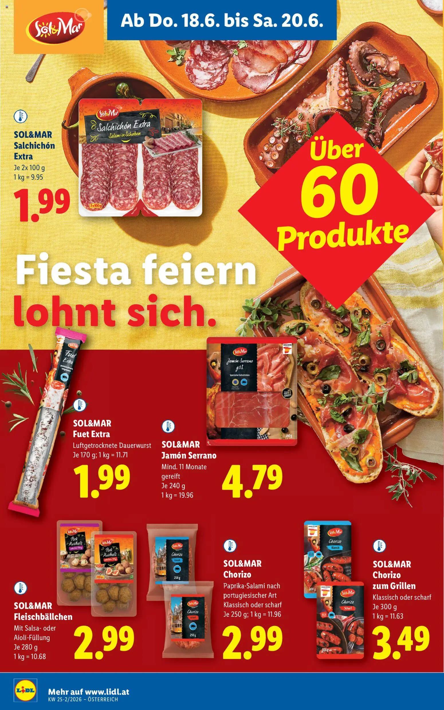 Lidl Flugblatt gültig ab 18.06.2026 | Seite: 20 | Produkte: Salami
