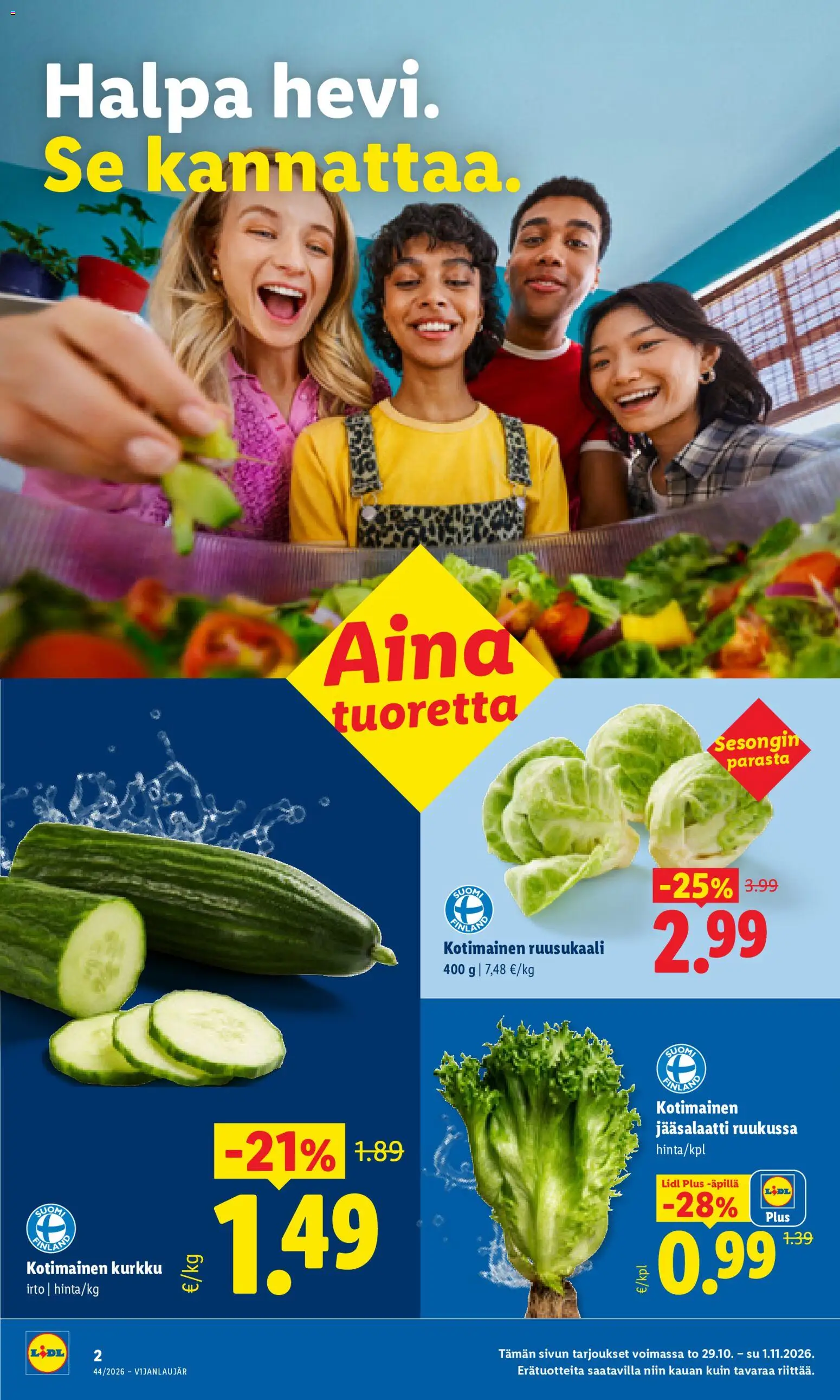 Lidl tarjoukset – voimassa 29/10/2026 alkaen | Sivu: 2