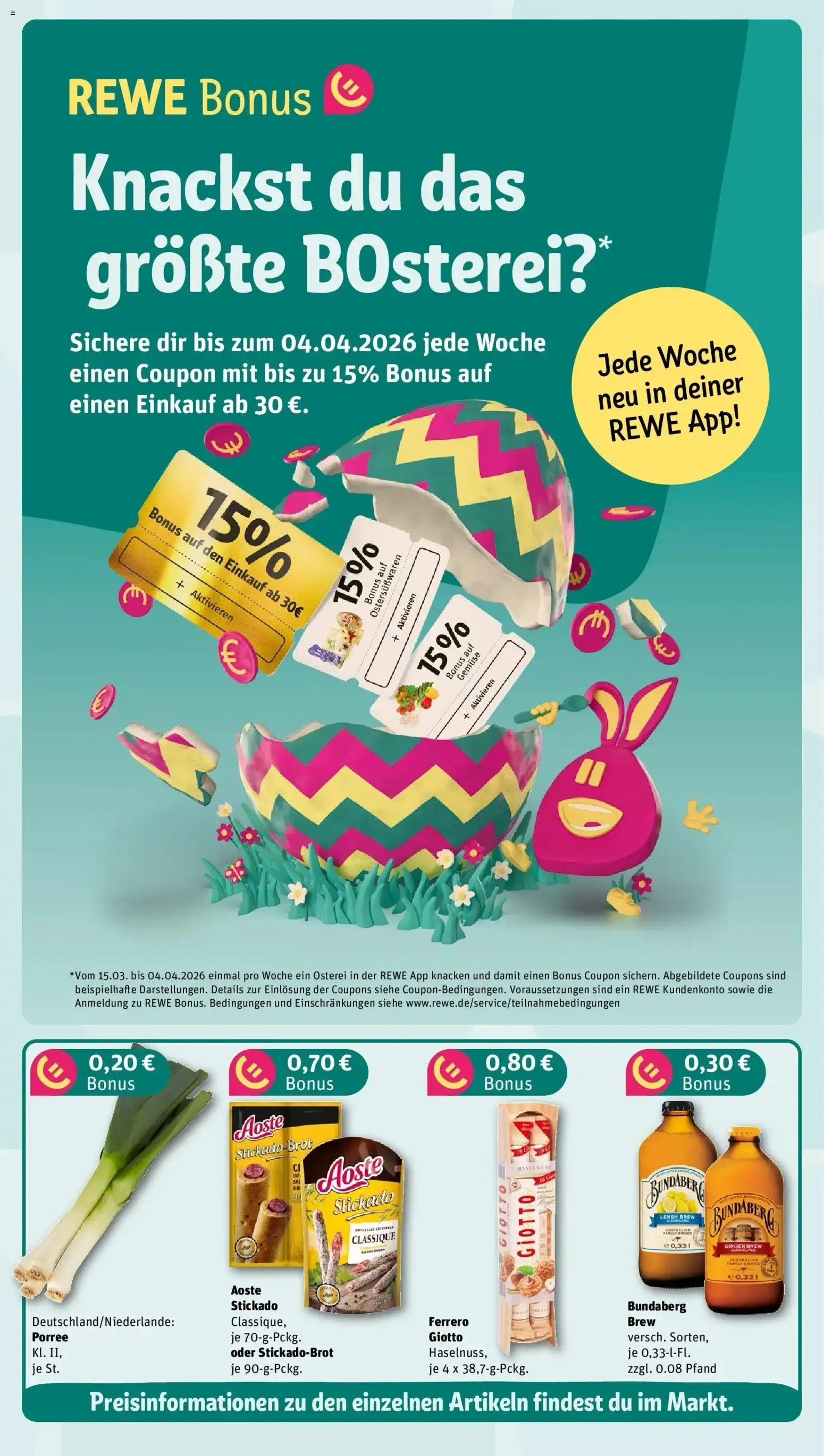 Rewe Prospekt Paderborn/Sennelager	 – gültig ab 23.03.2026 | Seite: 3 | Produkte: Gemüse