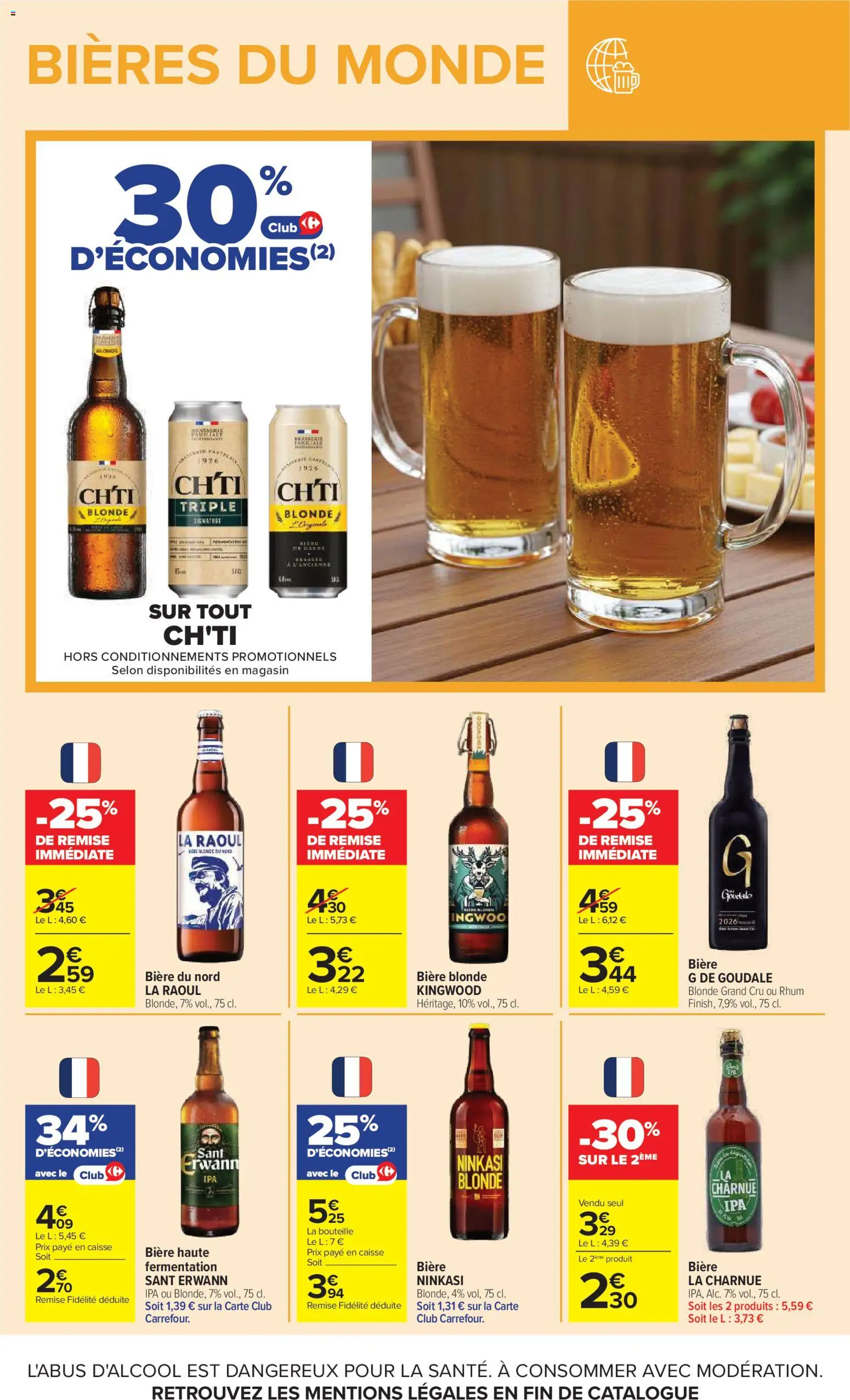 {H1} | Page: 12 | Produits: Goudale, Bière blonde, Rhum, Bière
