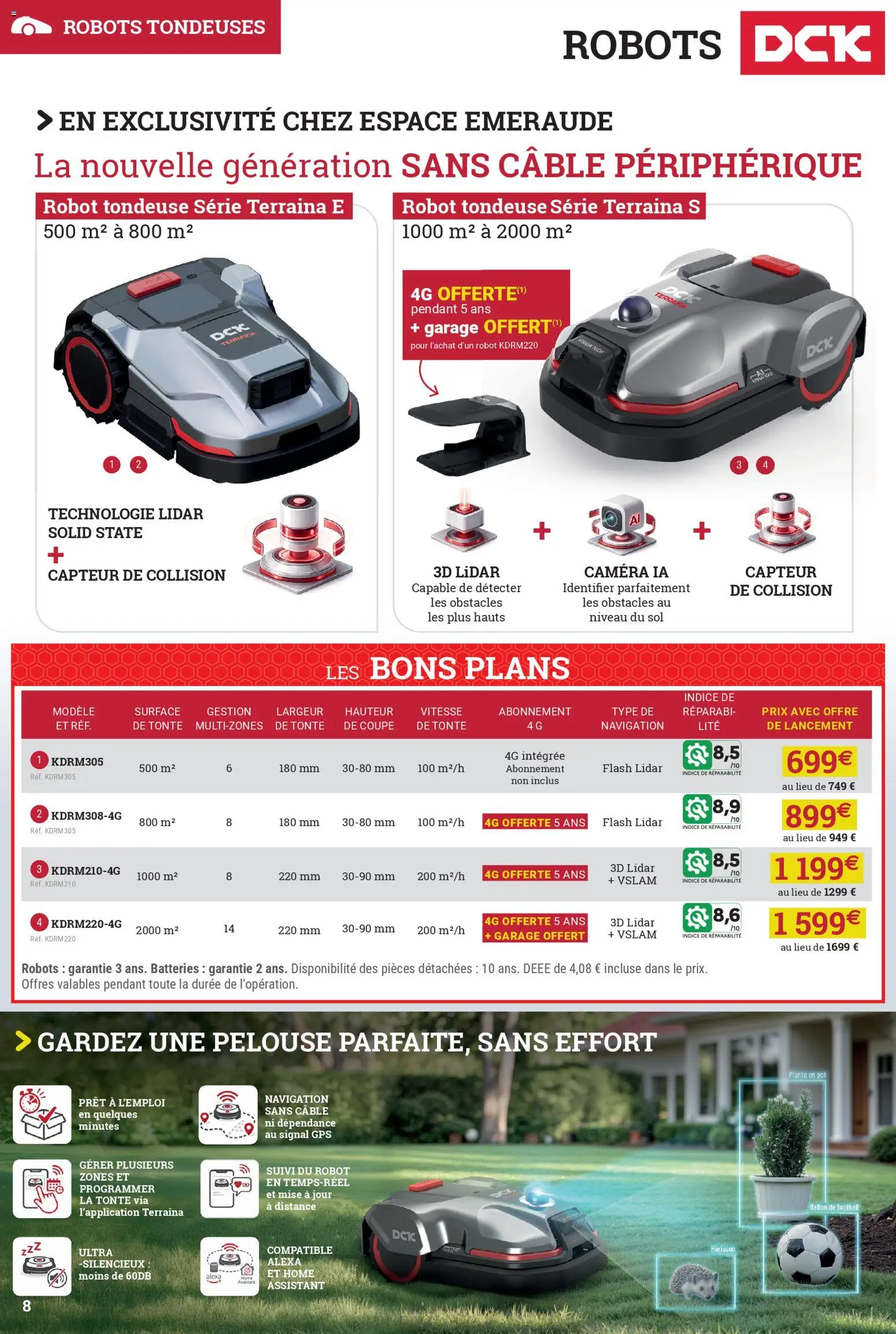 {H1} | Page: 8 | Produits: Câble, Tondeuse, GPS, Ballon de football