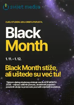 Svijet medija Black Friday Avizo - Pregled kataloga iz trgovine Svijet medija, vrijedi od 23.10.2026