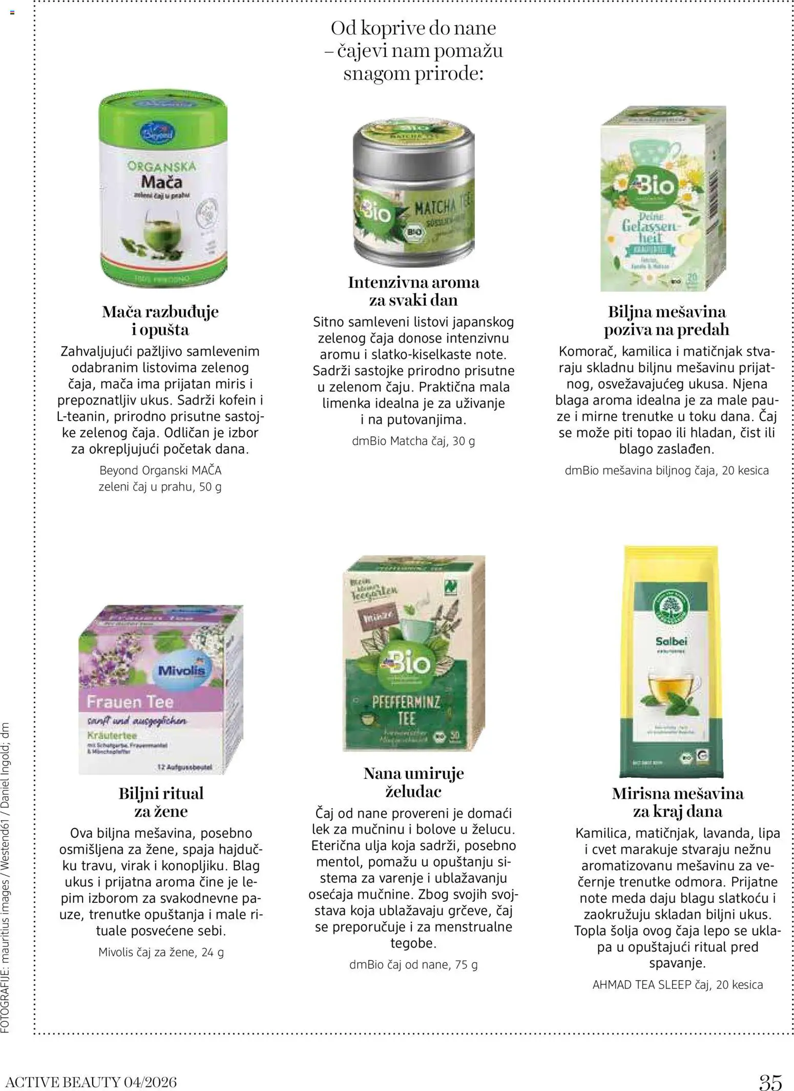 DM Drogerie katalog - važi od 15.10.2026 | Strana: 35 | Proizvode: Miris, Matcha, Zeleni čaj, Čaj