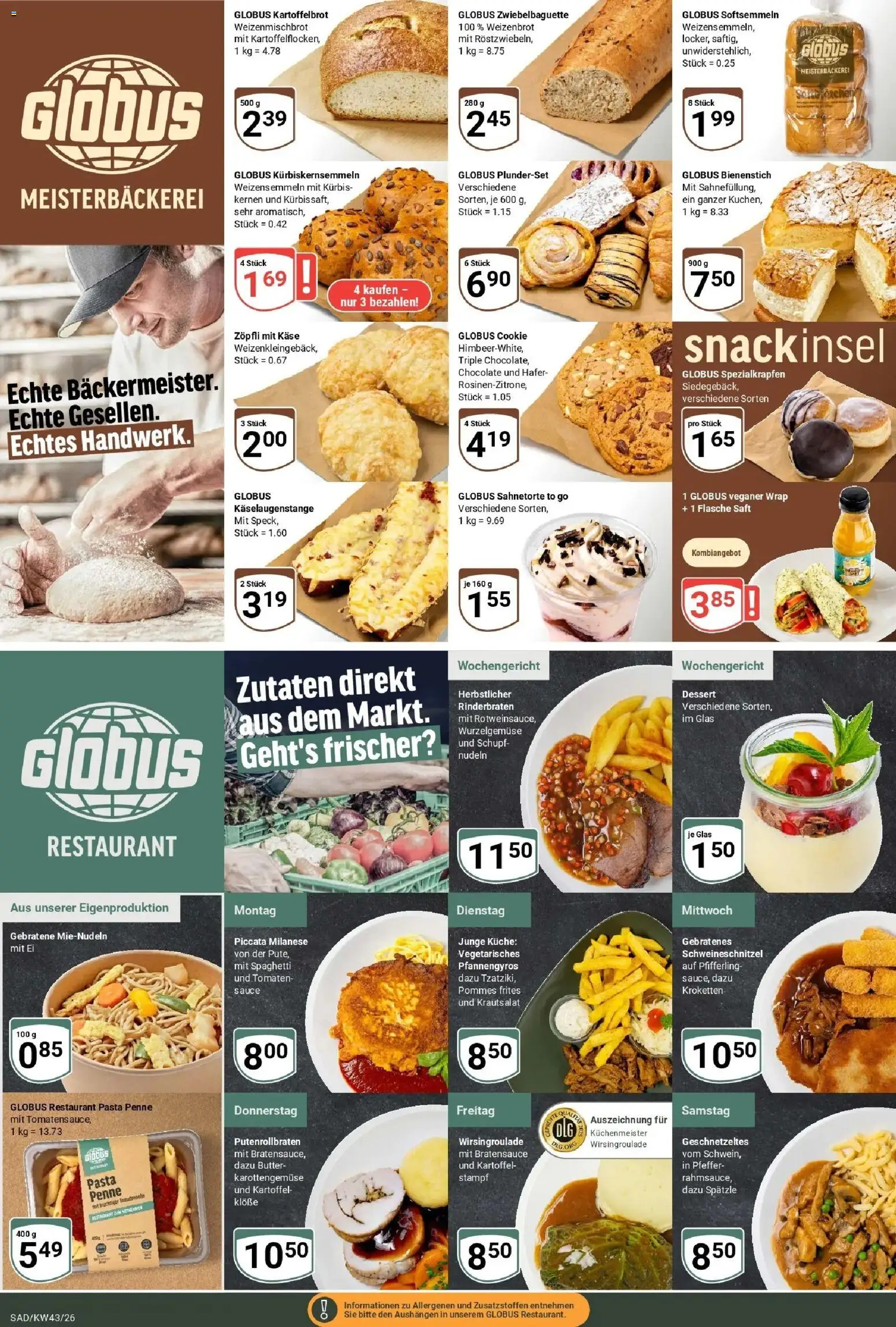 Globus Prospekt Schwandorf (ab 19.10.2026) » Angebote online | Seite: 6 | Produkte: Käse, Spaghetti, Küche, Nudeln