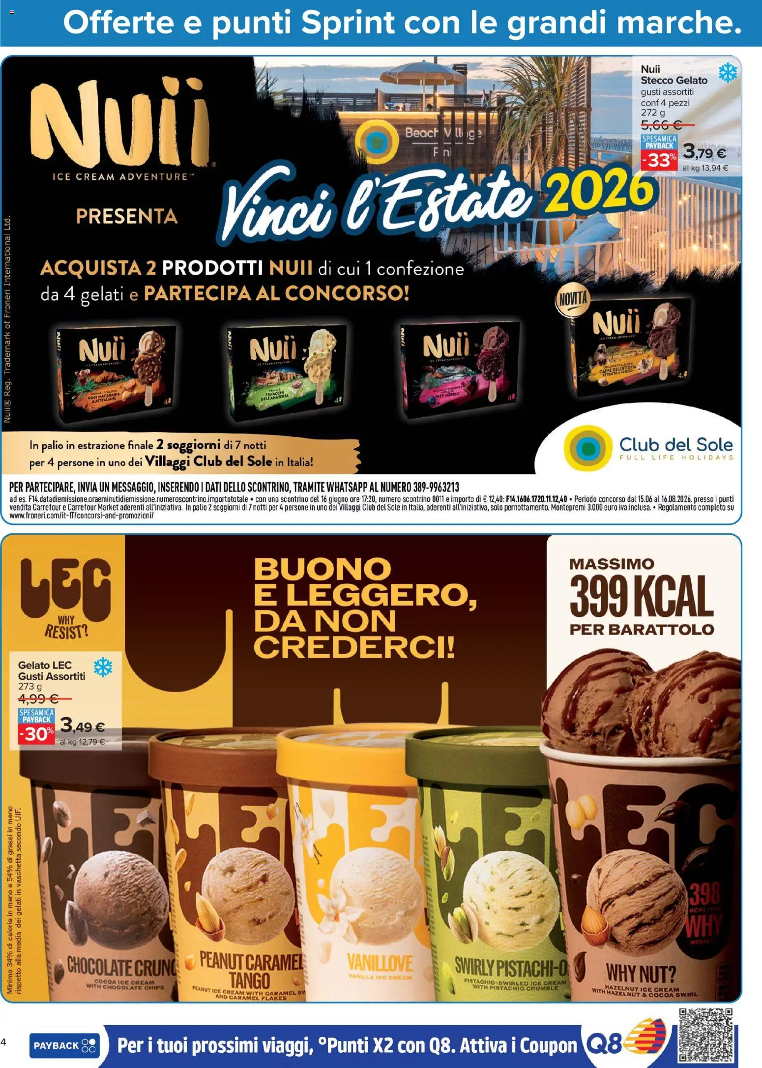 Volantino Carrefour del 13/07/2026 | Pagina: 4 | Prodotti: Panna, Gelato, Pistacchi