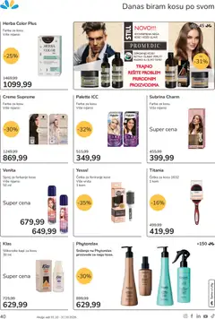 Lilly drogerie katalog - pregled Lilly drogerie kataloga - važi od 01.10.2026 | Strana: 40 | Proizvode: Cetka za kosu, Četka, Farba za kosu, Maska