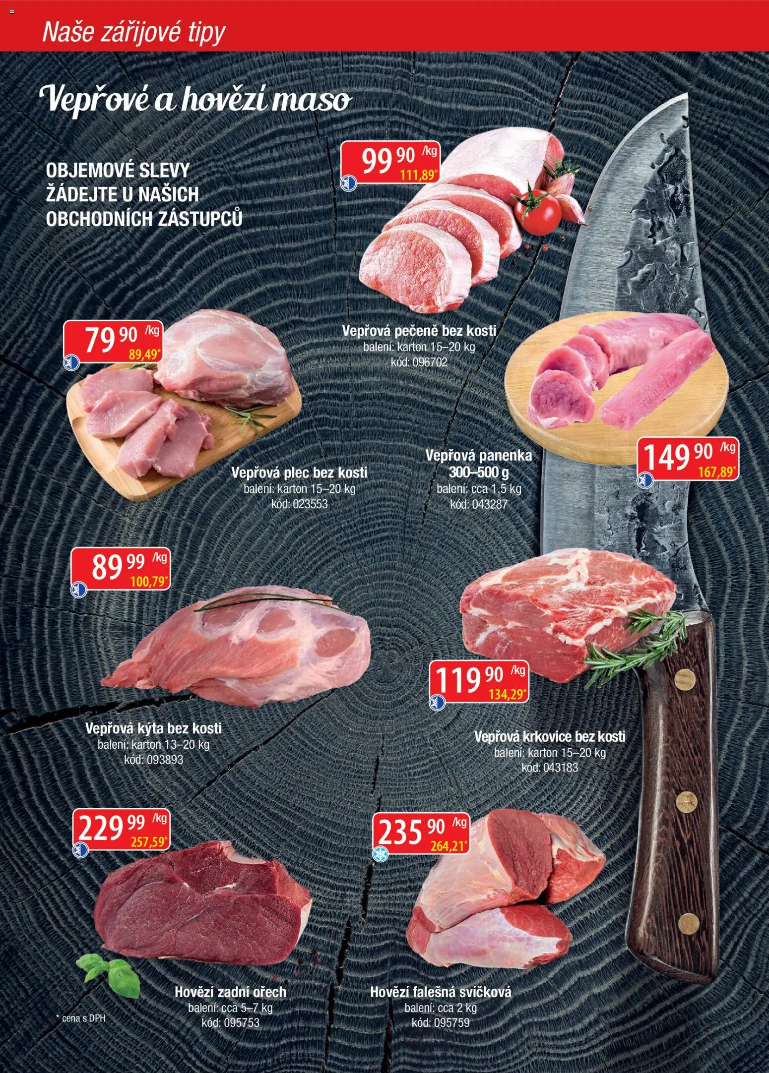 Astur & Qanto leták - Velkoobchod fresh 09/2026 od 01.09.2026 | Strana: 4 | Produkty: Hovězí, Vepřová panenka, Kýta bez kosti, Vepřová plec bez kosti