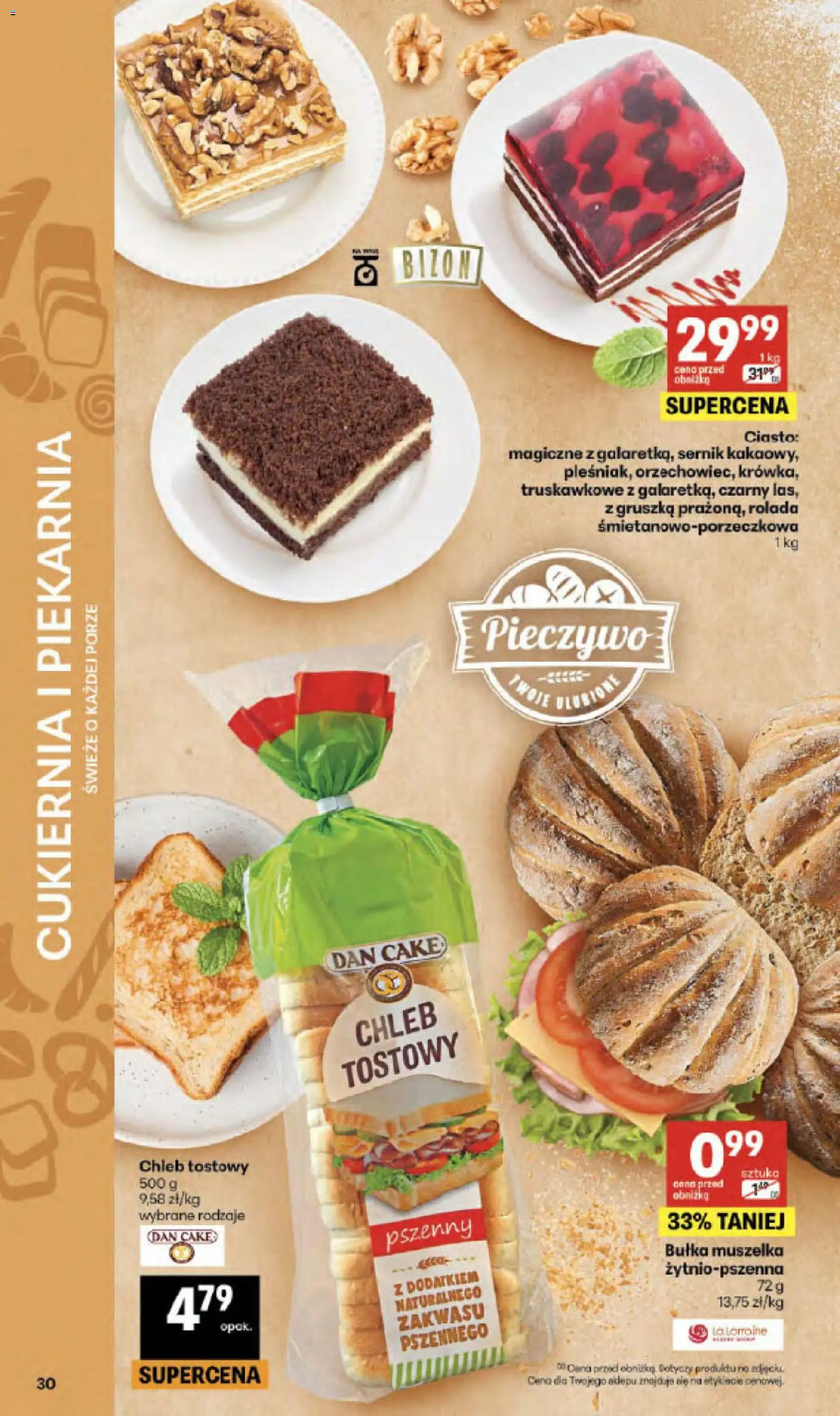 Delikatesy Centrum gazetka - Sklepy Własne od 24.09.2026 | Strona: 30 | Produkty: Gruszka, Chleb tostowy, Bułka, Chleb