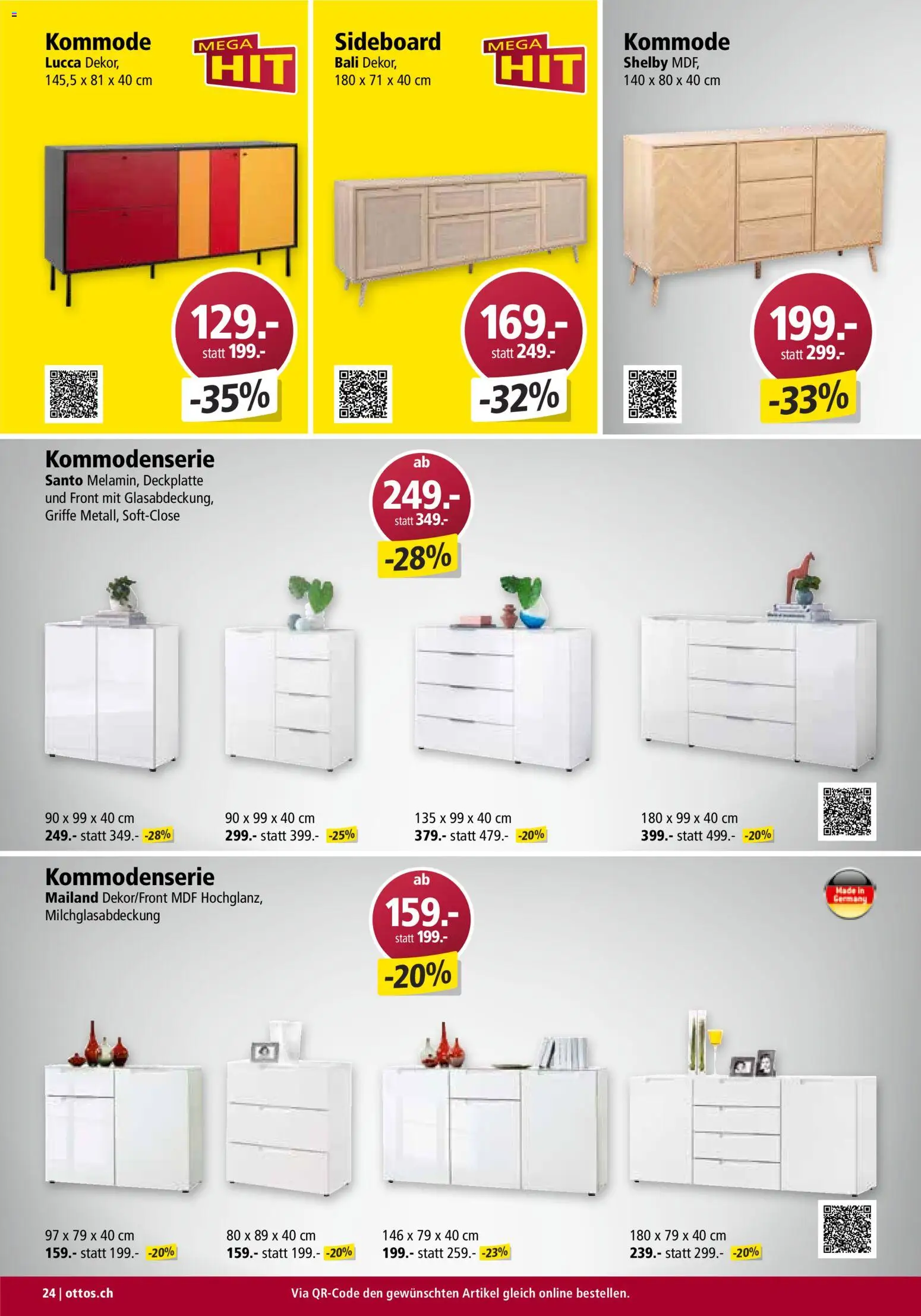 Otto's Aktionen Möbelflyer – gültig ab 01.09.2026 | Seite: 24 | Produkte: Kommode, Sideboard