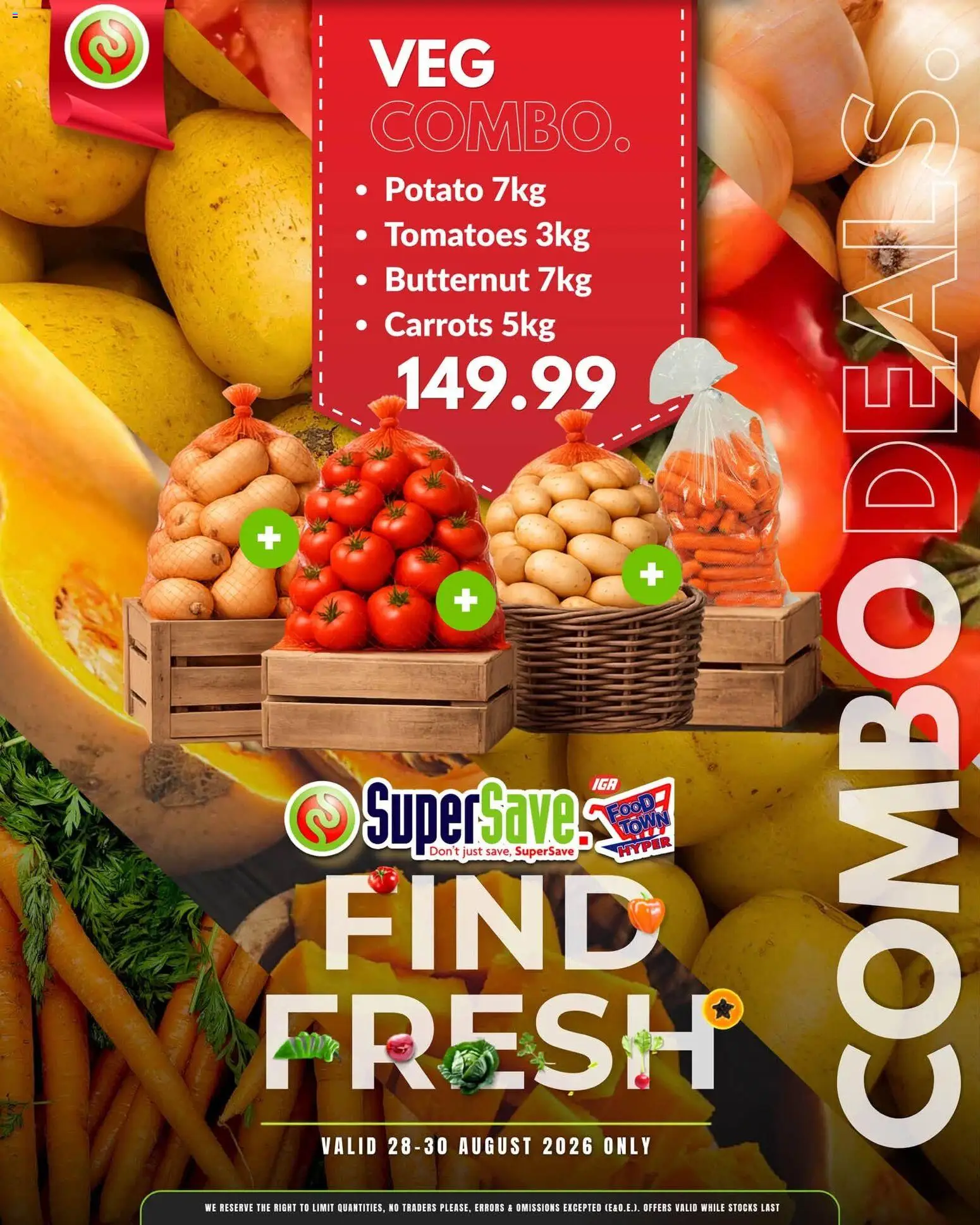 New Super Save catalogue – valid from 28/08/2026 | Page: 1 | Products: Tomatoes, Carrots