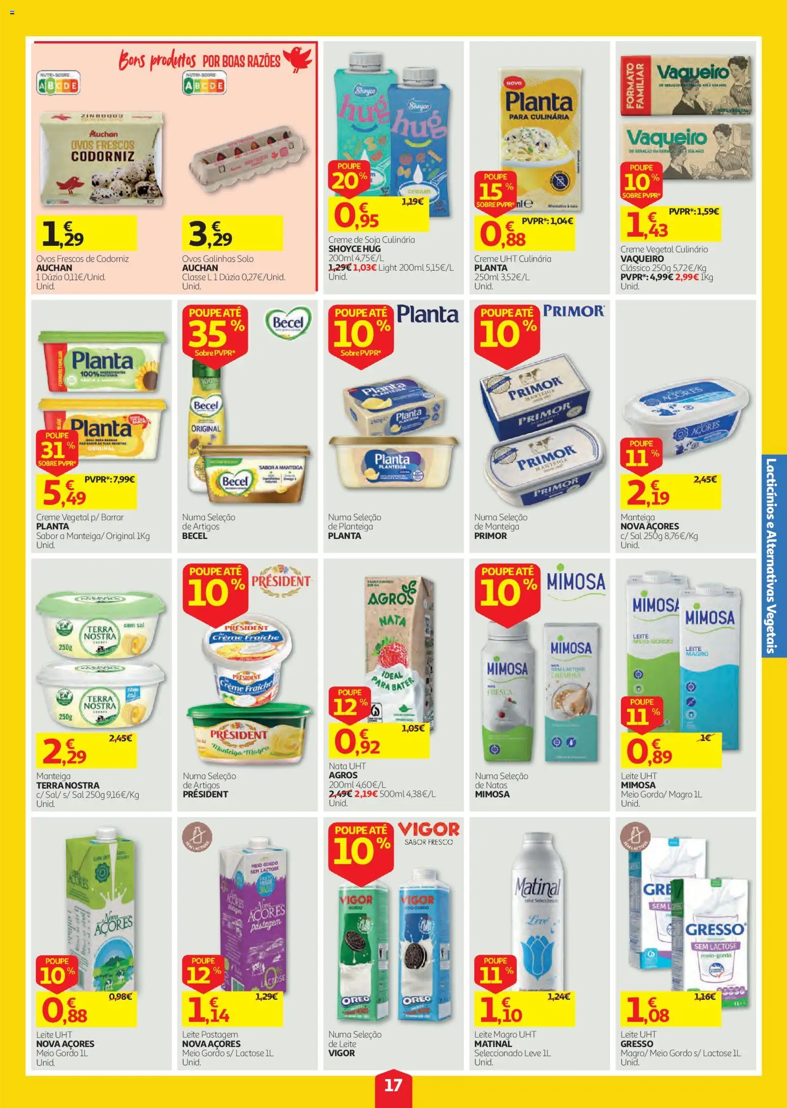 Auchan folheto │ válido de 01/10/2026 | Página: 17 | Produtos: Soja, Oreo, Leite UHT, Natas