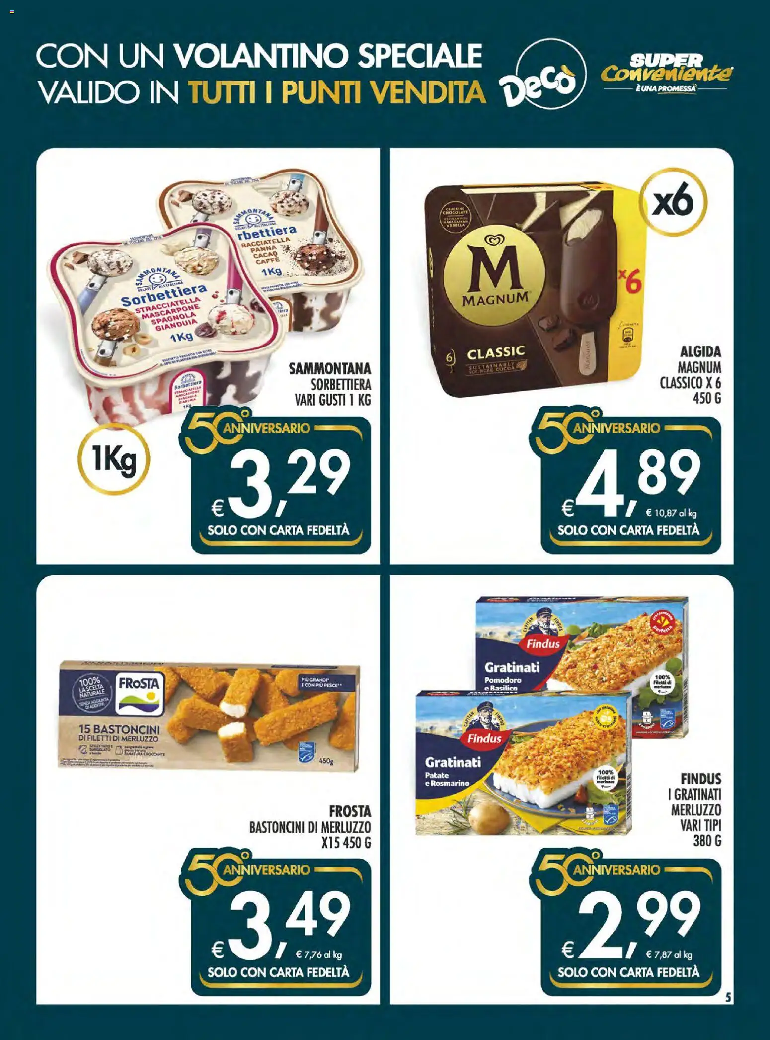 Volantino SuperConveniente del 04.06.2026 | Pagina: 5 | Prodotti: Merluzzo, Patate, Pomodoro, Cacao