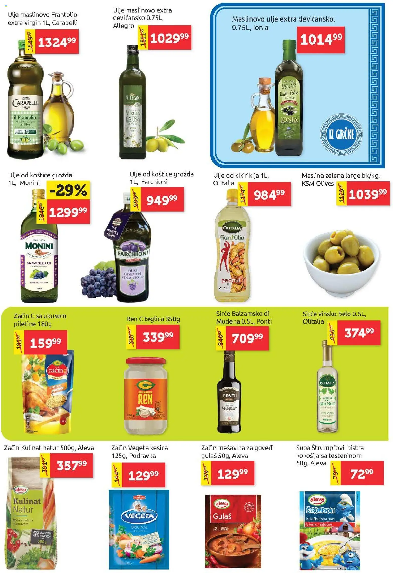SuperVERO katalog - važi od 29.10.2026 | Strana: 9 | Proizvode: Ulje od kikirikija, Monini, Sirće, Maslinovo ulje