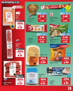 Kaufland leták platný od 01.10.2026 | Strana: 22 | Produkty: Saláma, Klobása, Lístkové cesto, Stripsy