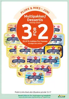 Forhåndsvisning av Joker kundeavis gyldig fra 15.06.2026 | Side: 15 | Produkter: Iskrem, Rödvinsvinäger, Napolitane, Mikrovalovka