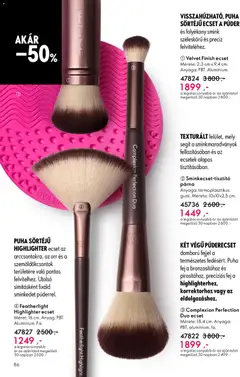 Katalógus Oriflame 2026/07 - amely érvényes a következő dátumtól: 06.05.2026 | Oldal: 86 | Termékek: Púder, Párna, Smink, Ecset