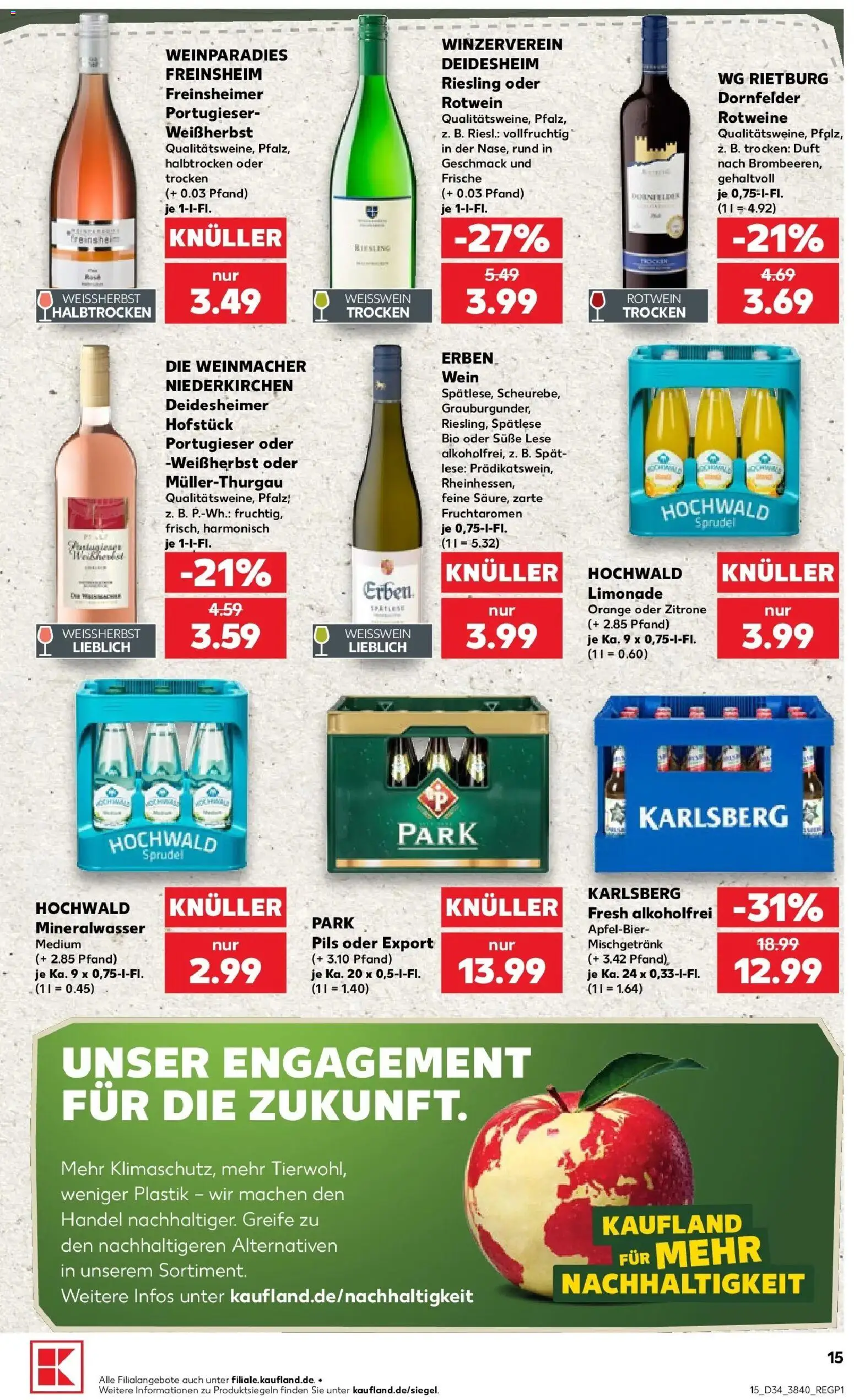 Prospekt Kaufland ab 17.08.2026 » Angebote Online zum Blättern | Seite: 26 | Produkte: Rotwein, Duft, Mineralwasser, Wein